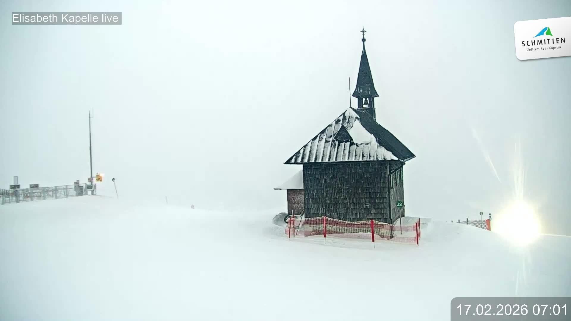 Archiv Foto Webcam Aussicht auf die Schmitten Kapelle