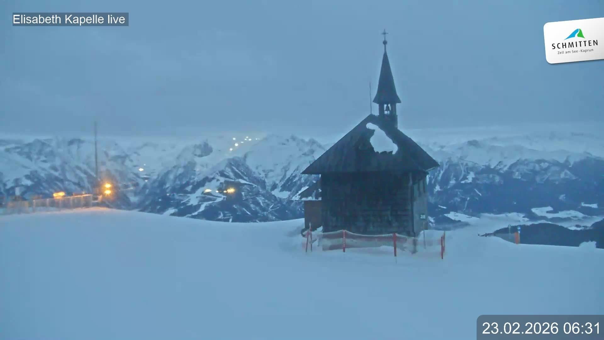 Archiv Foto Webcam Aussicht auf die Schmitten Kapelle