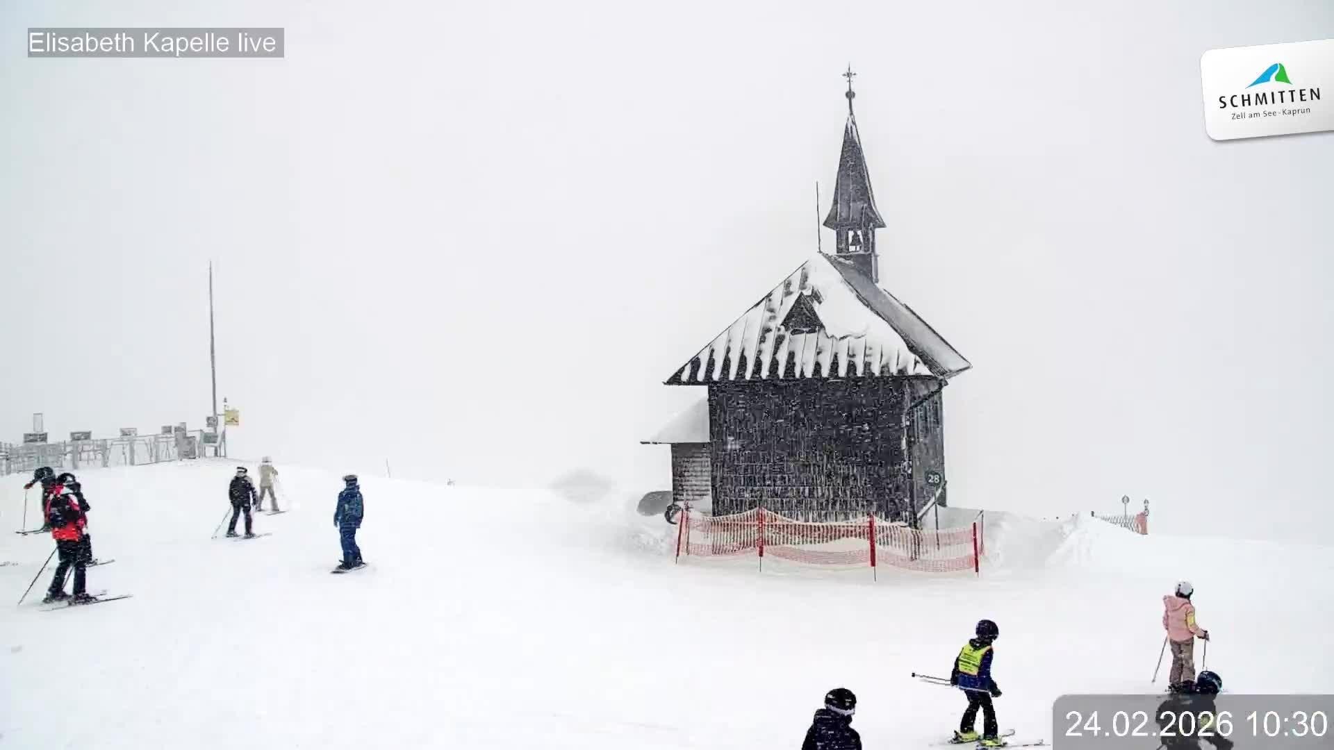 Archiv Foto Webcam Aussicht auf die Schmitten Kapelle