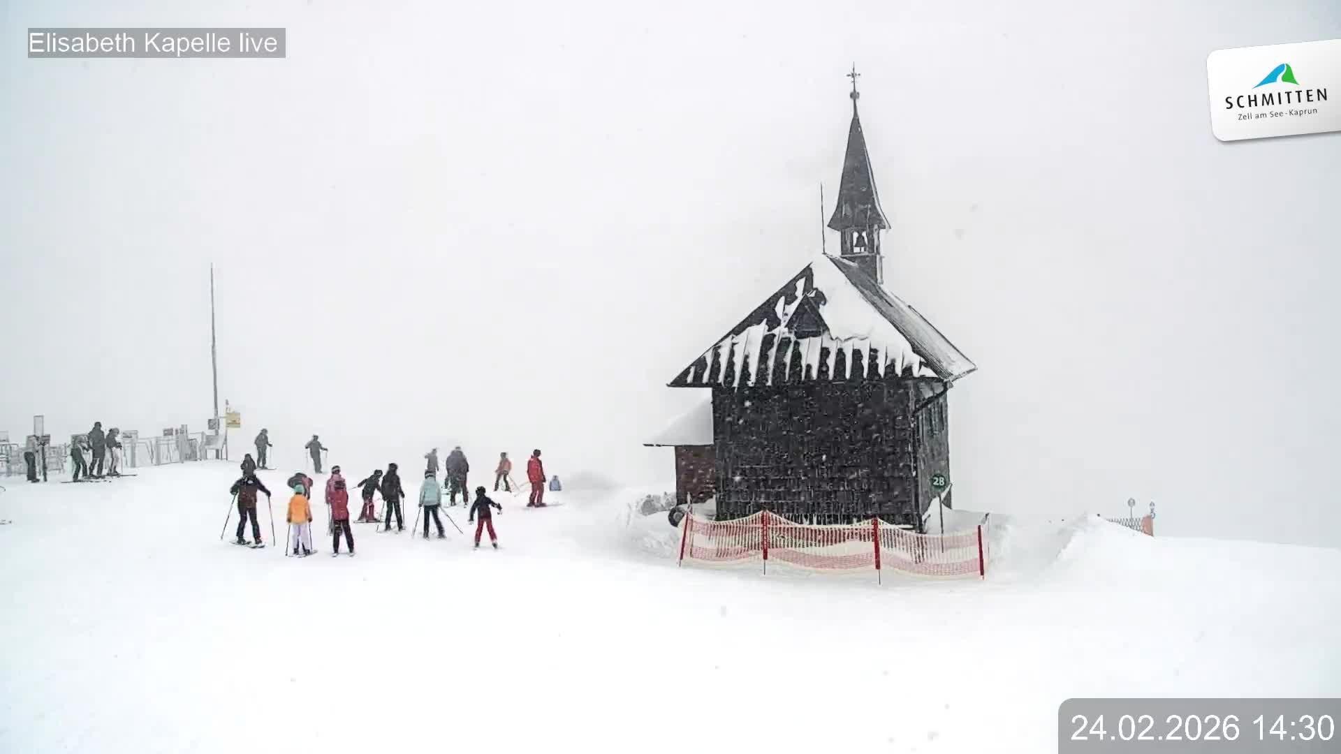 Archiv Foto Webcam Aussicht auf die Schmitten Kapelle
