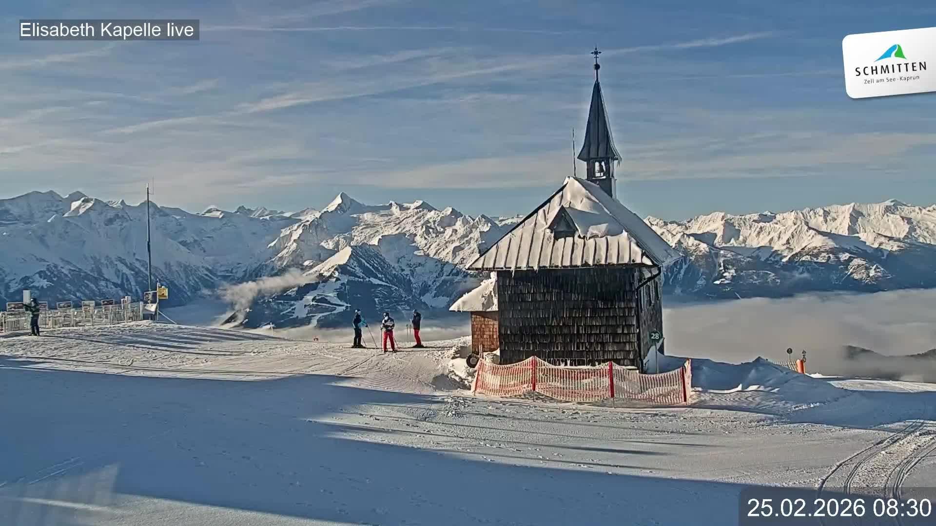 Archiv Foto Webcam Aussicht auf die Schmitten Kapelle