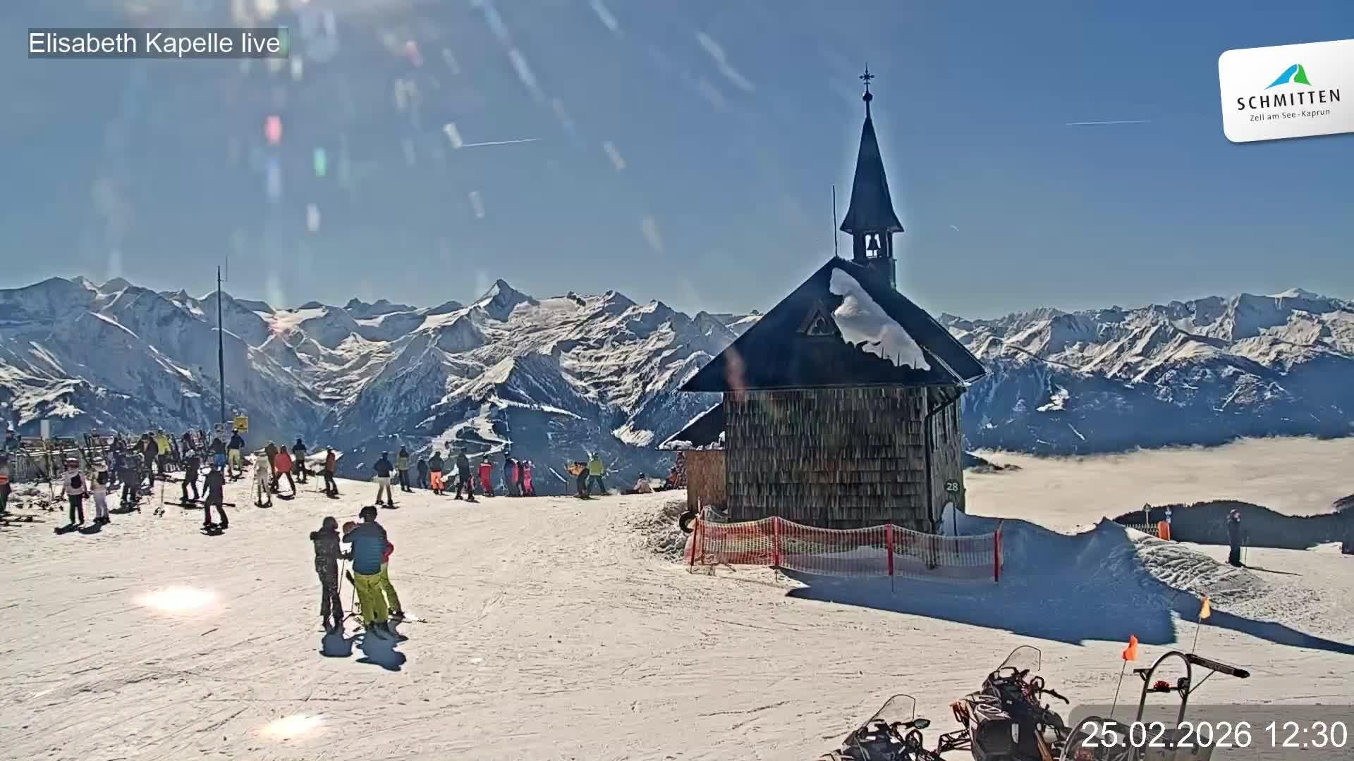 Archiv Foto Webcam Aussicht auf die Schmitten Kapelle