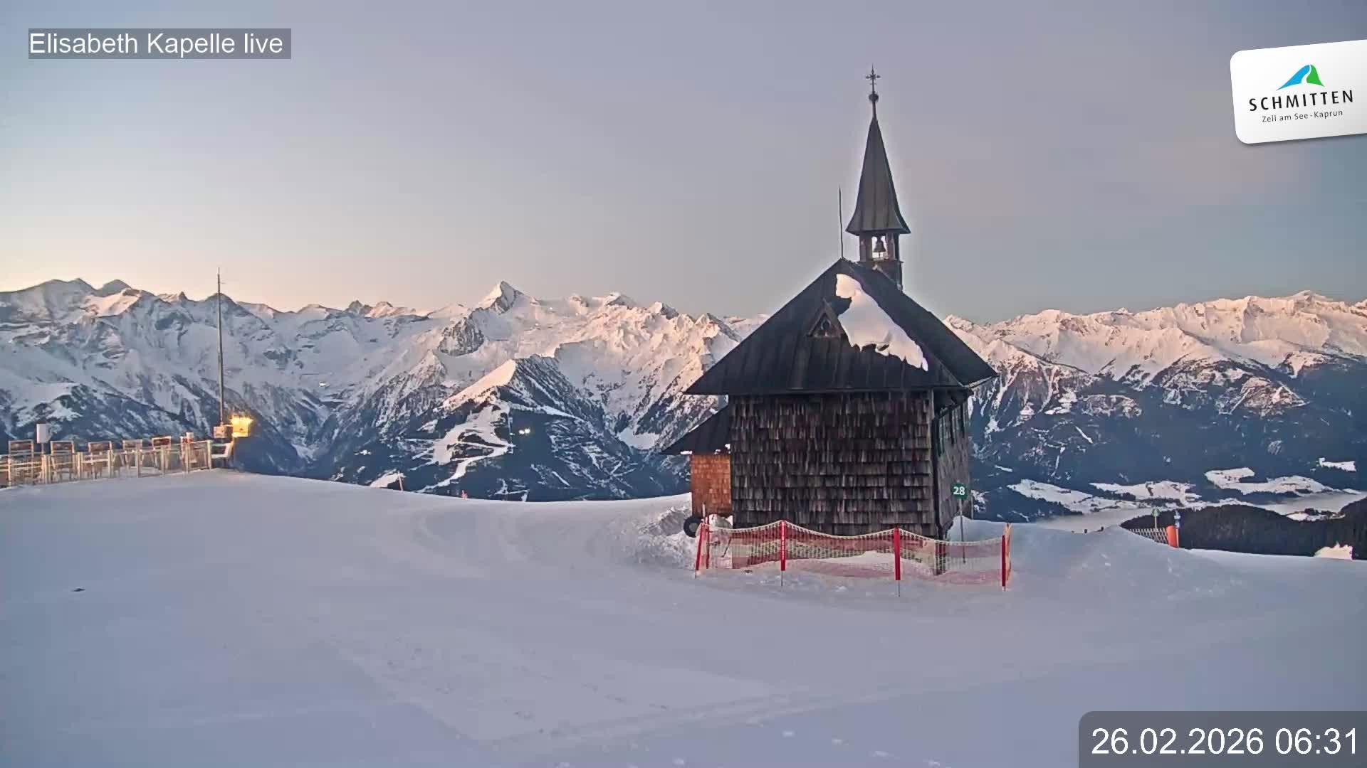 Archived image Webcam View Chapel Schmitten