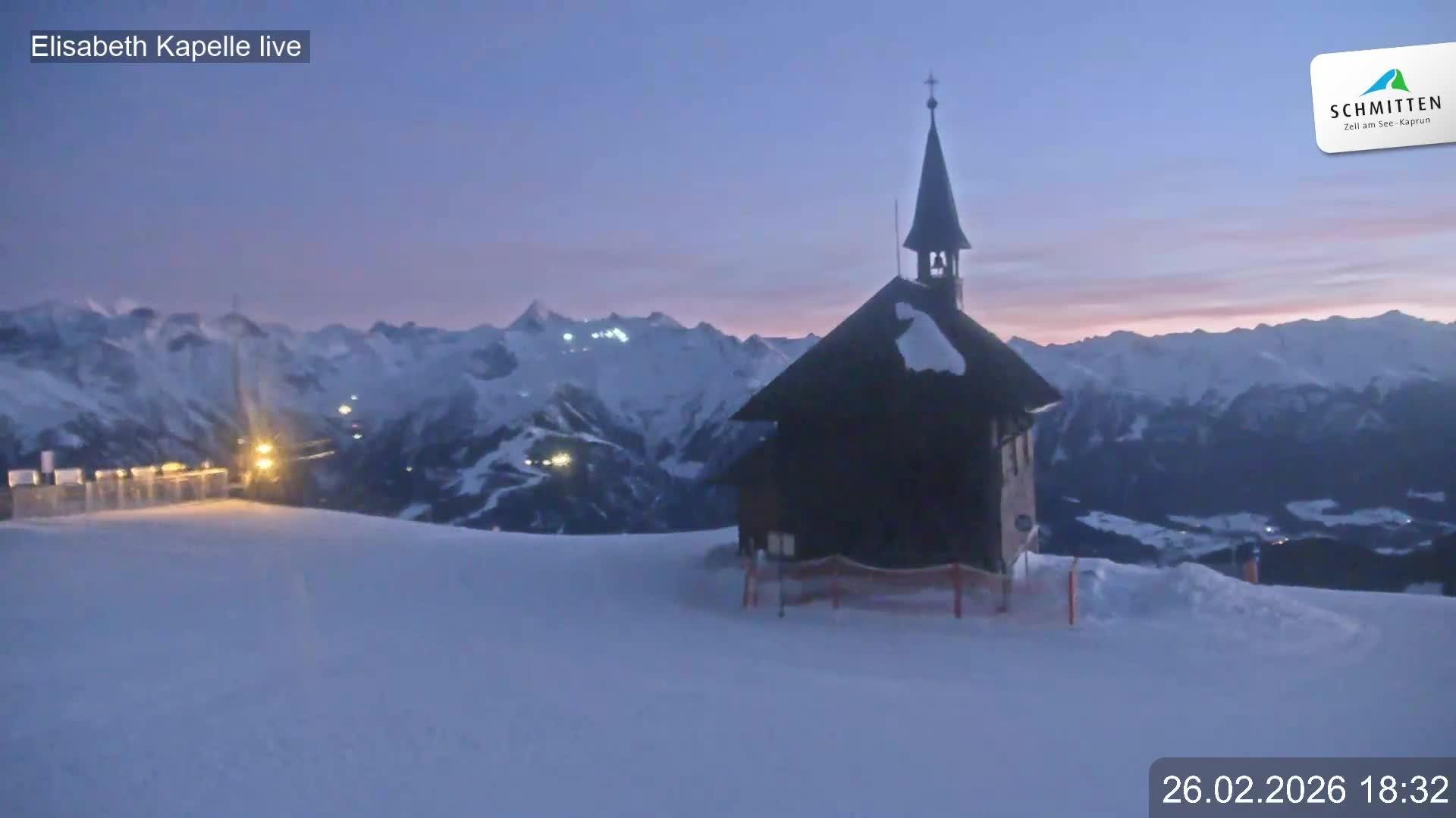 Archived image Webcam View Chapel Schmitten