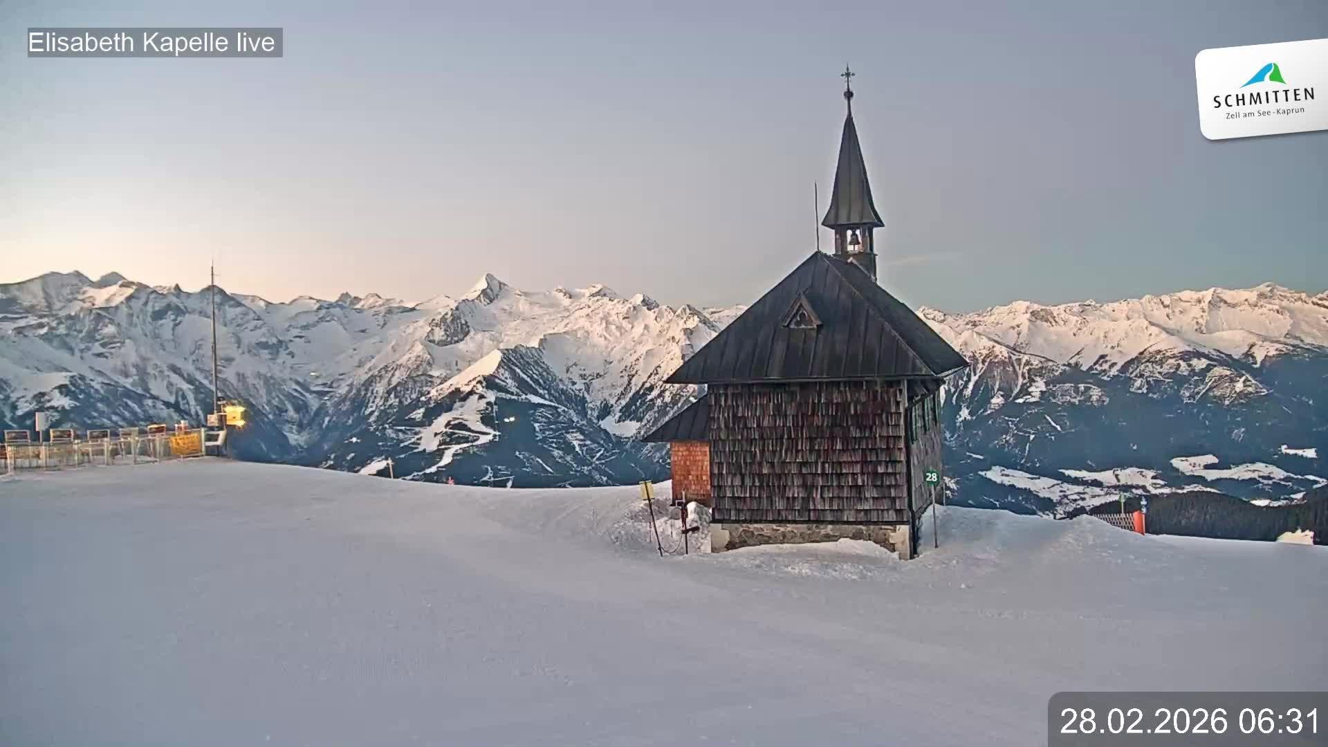 Archived image Webcam View Chapel Schmitten