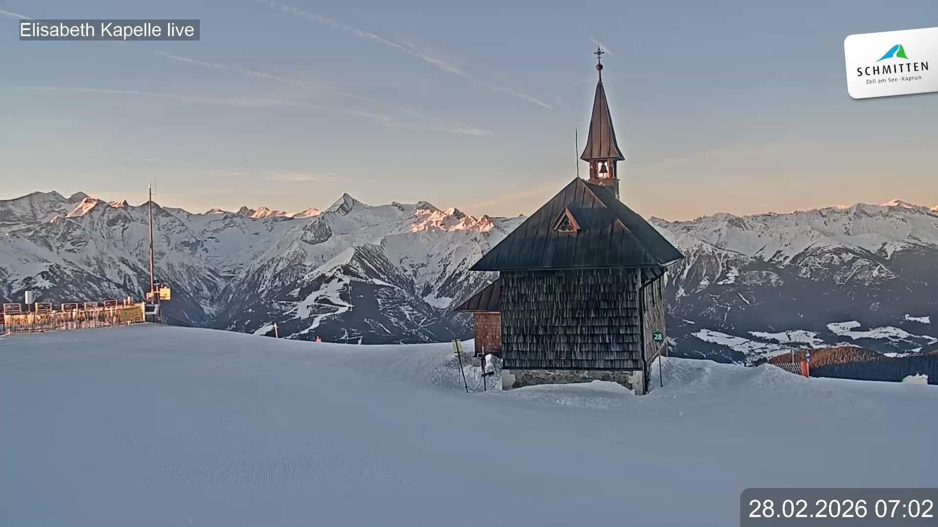 Archived image Webcam View Chapel Schmitten