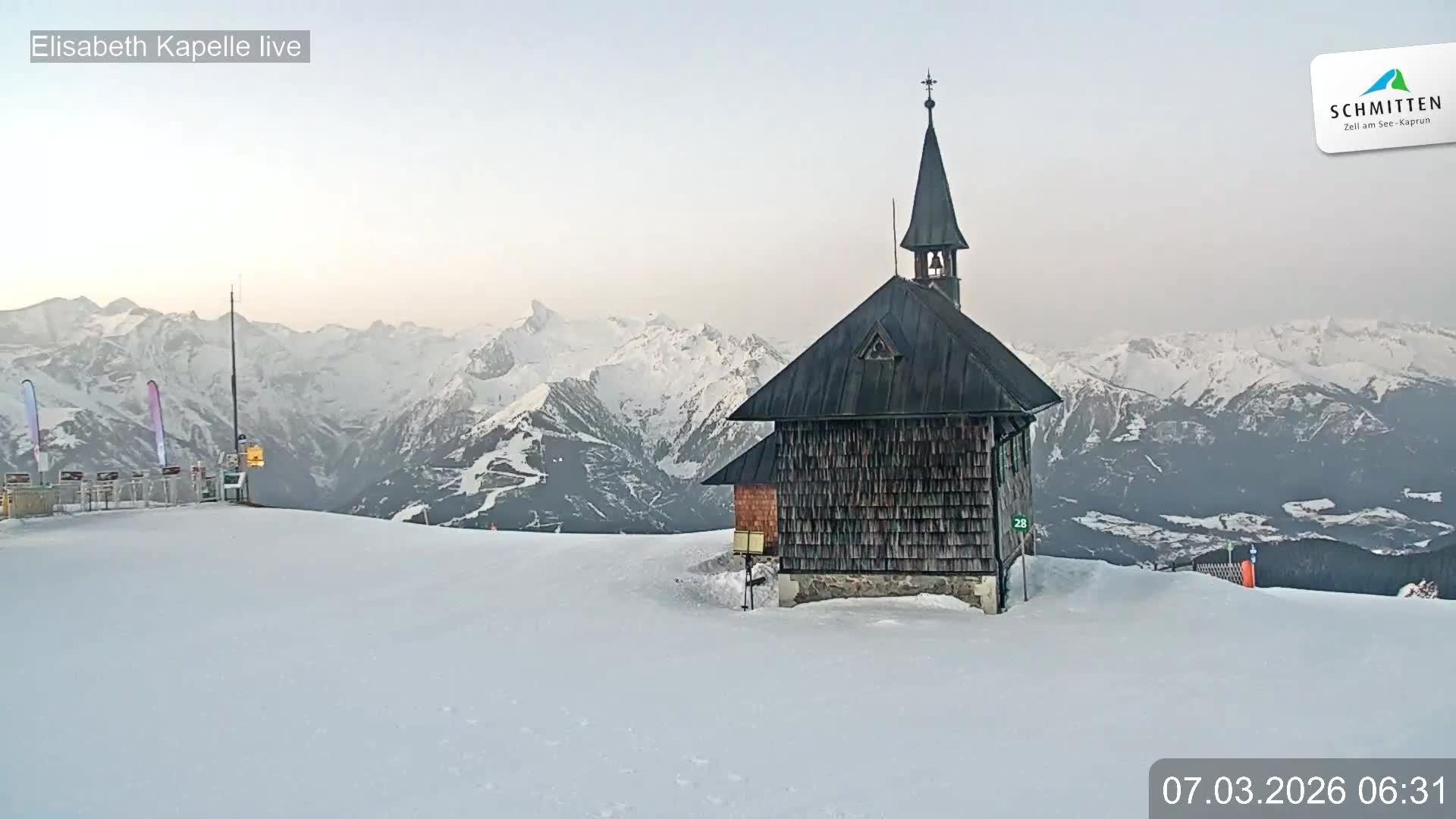 Archived image Webcam View Chapel Schmitten