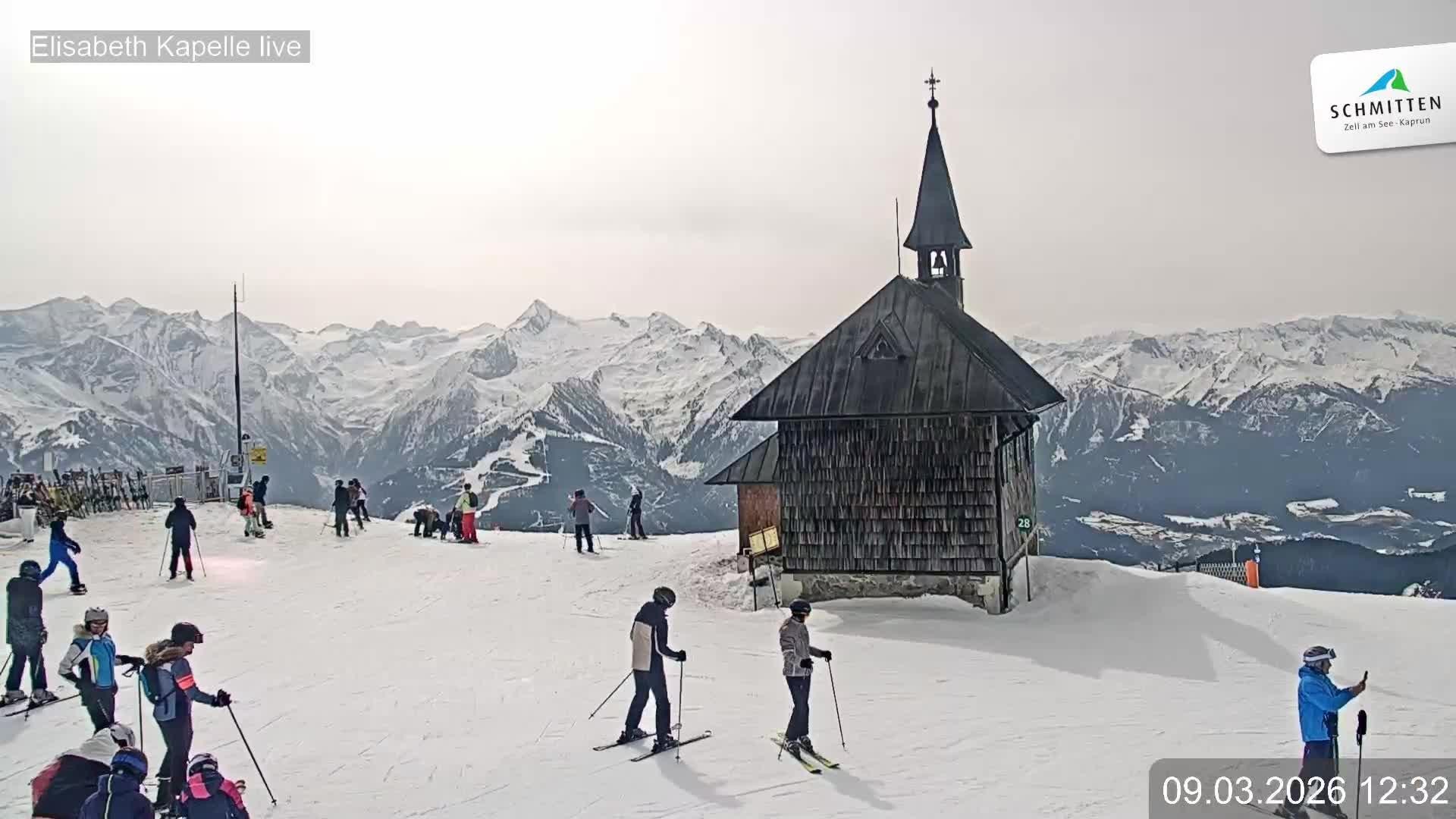 Archiv Foto Webcam Aussicht auf die Schmitten Kapelle