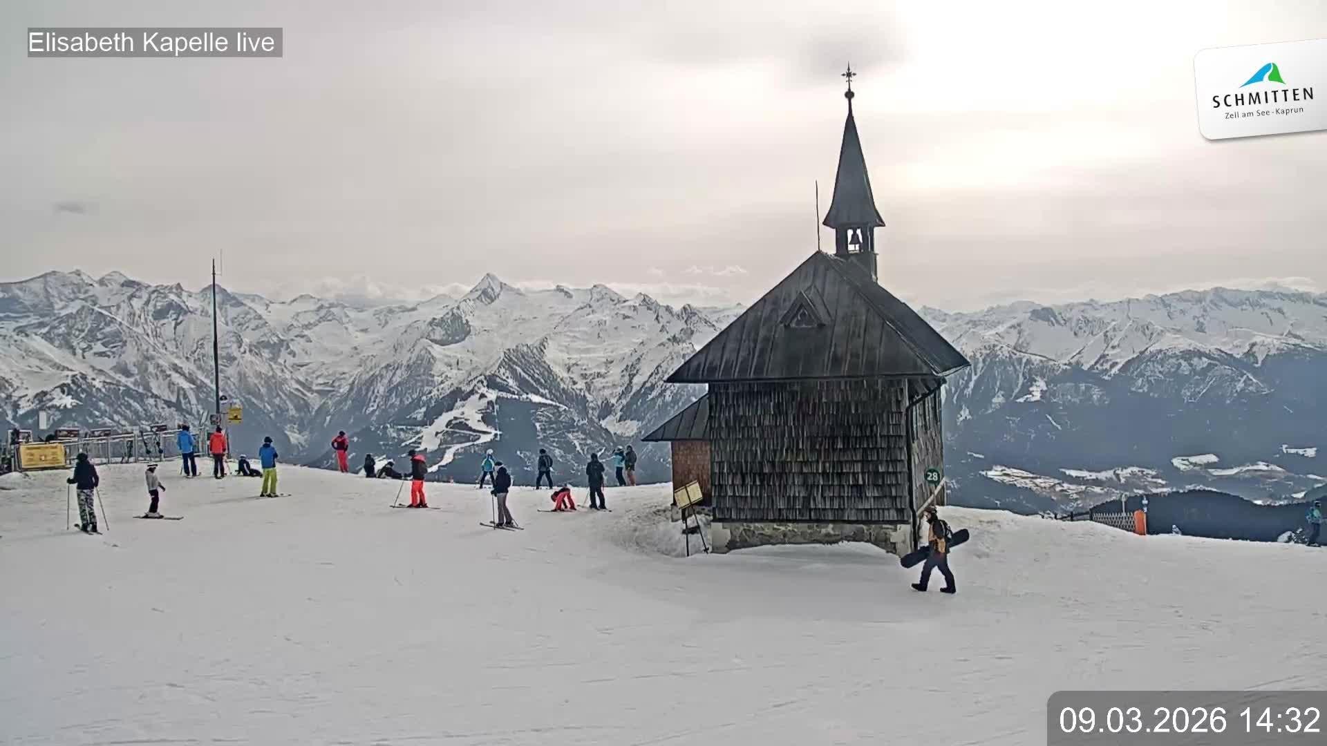 Archiv Foto Webcam Aussicht auf die Schmitten Kapelle