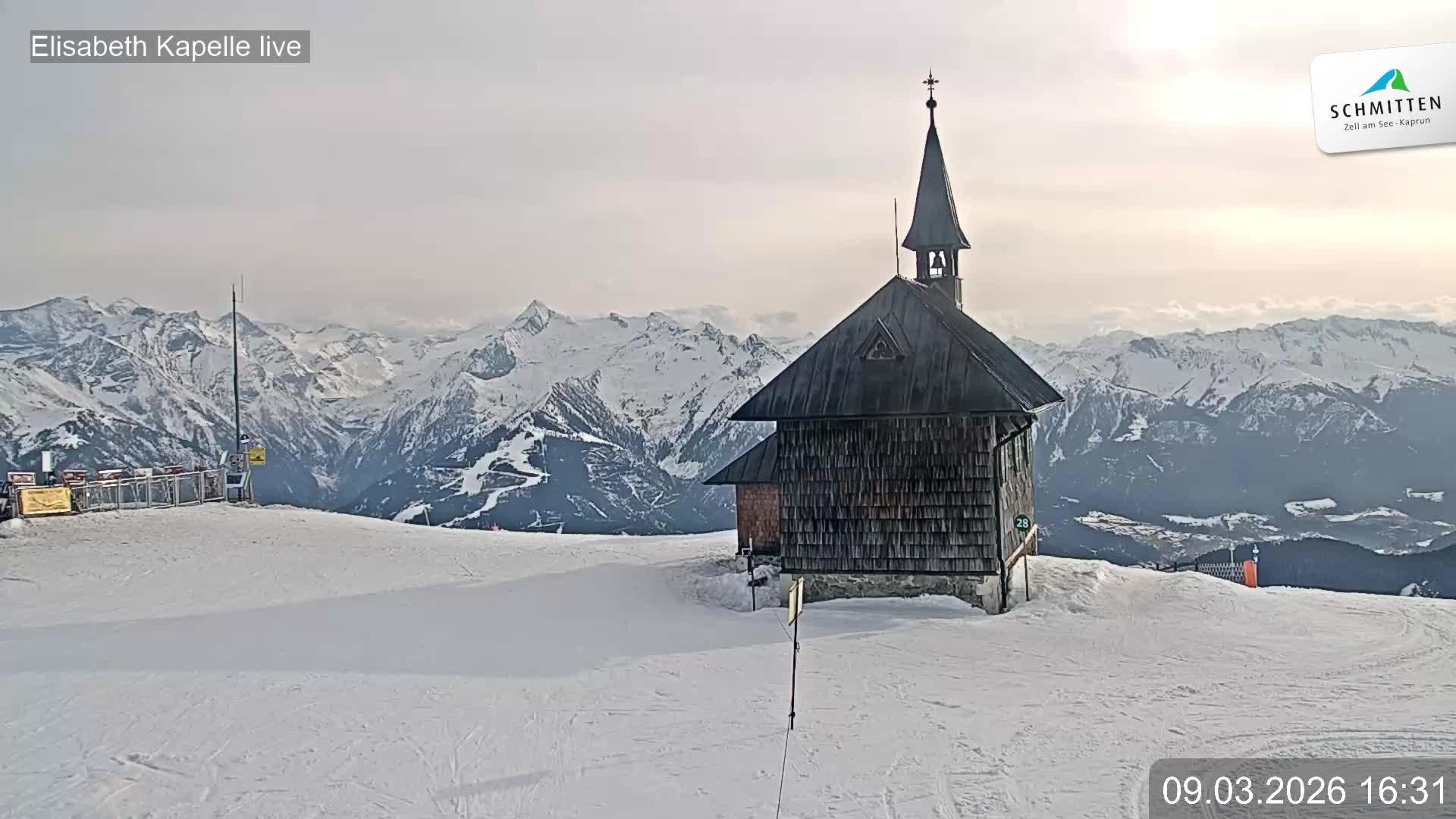 Archiv Foto Webcam Aussicht auf die Schmitten Kapelle