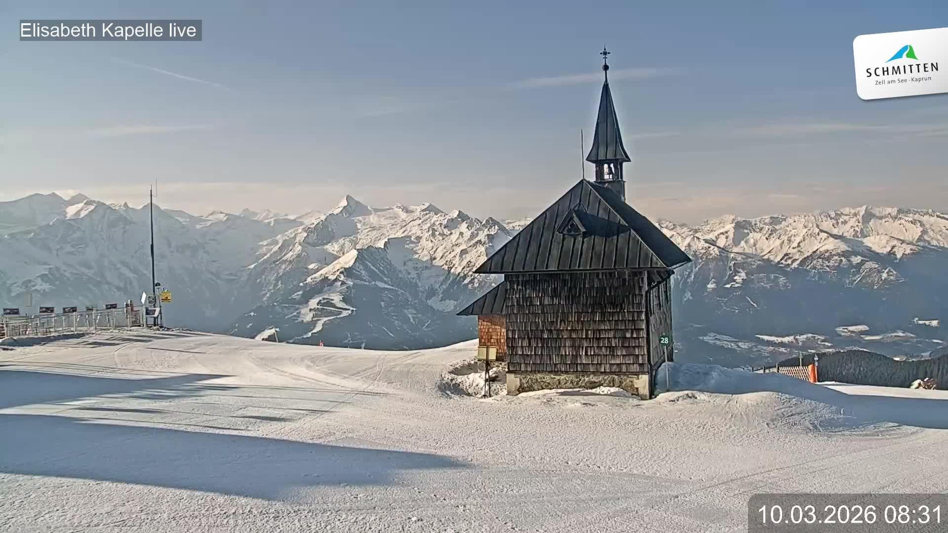 Archiv Foto Webcam Aussicht auf die Schmitten Kapelle