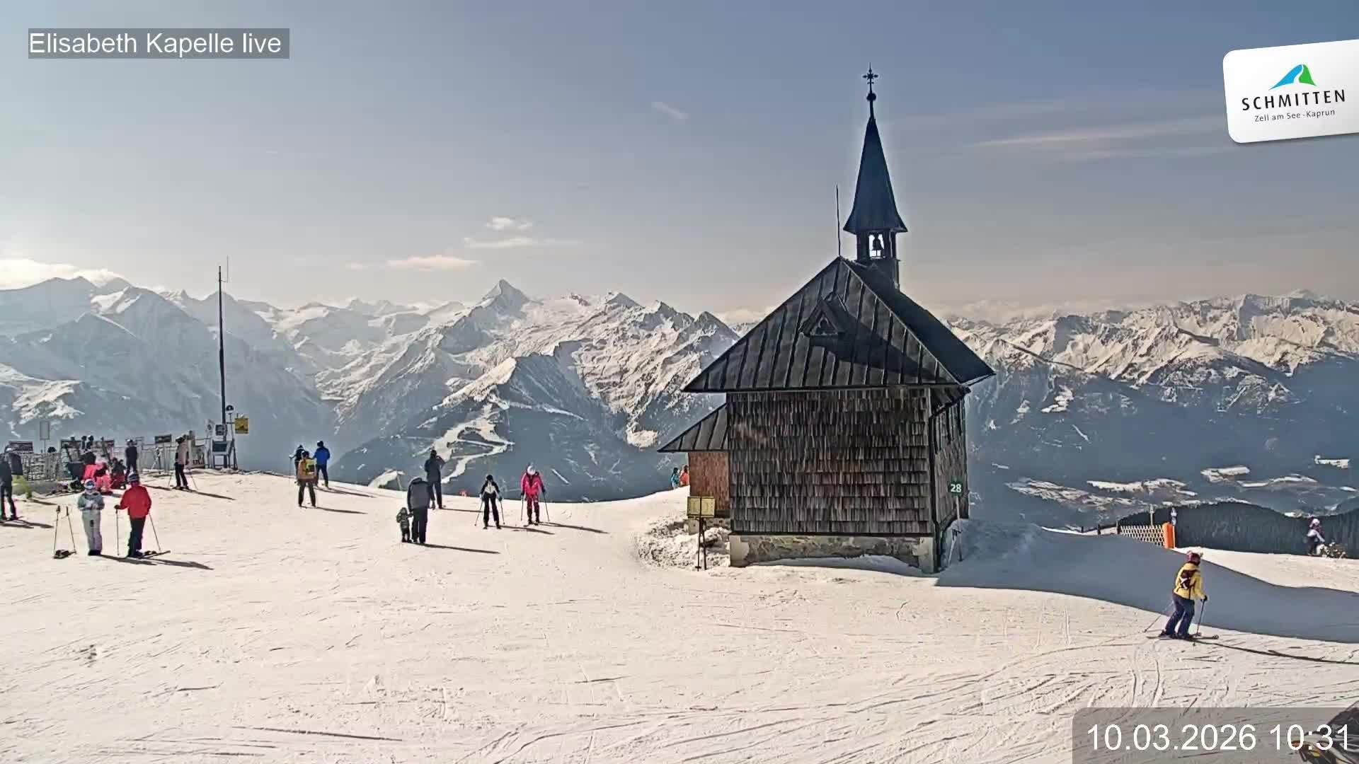 Archiv Foto Webcam Aussicht auf die Schmitten Kapelle