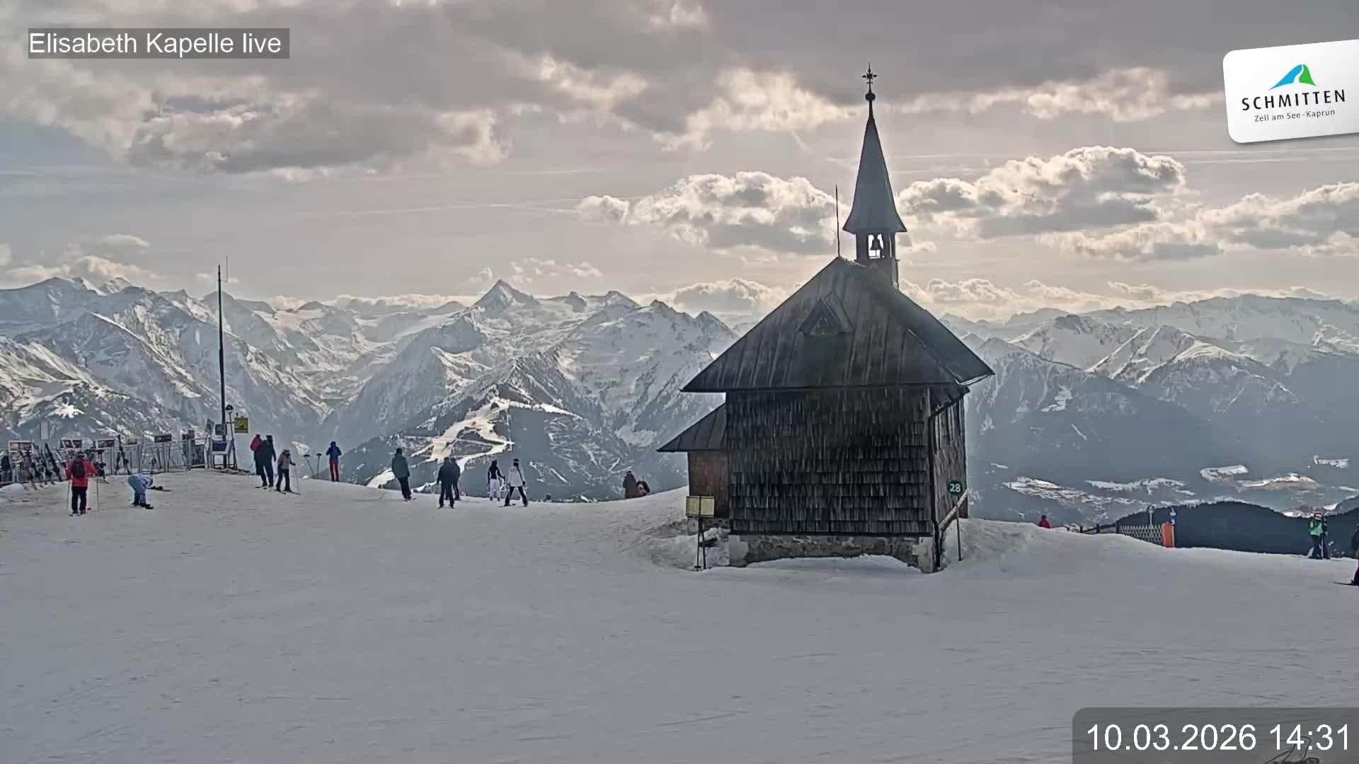 Archiv Foto Webcam Aussicht auf die Schmitten Kapelle