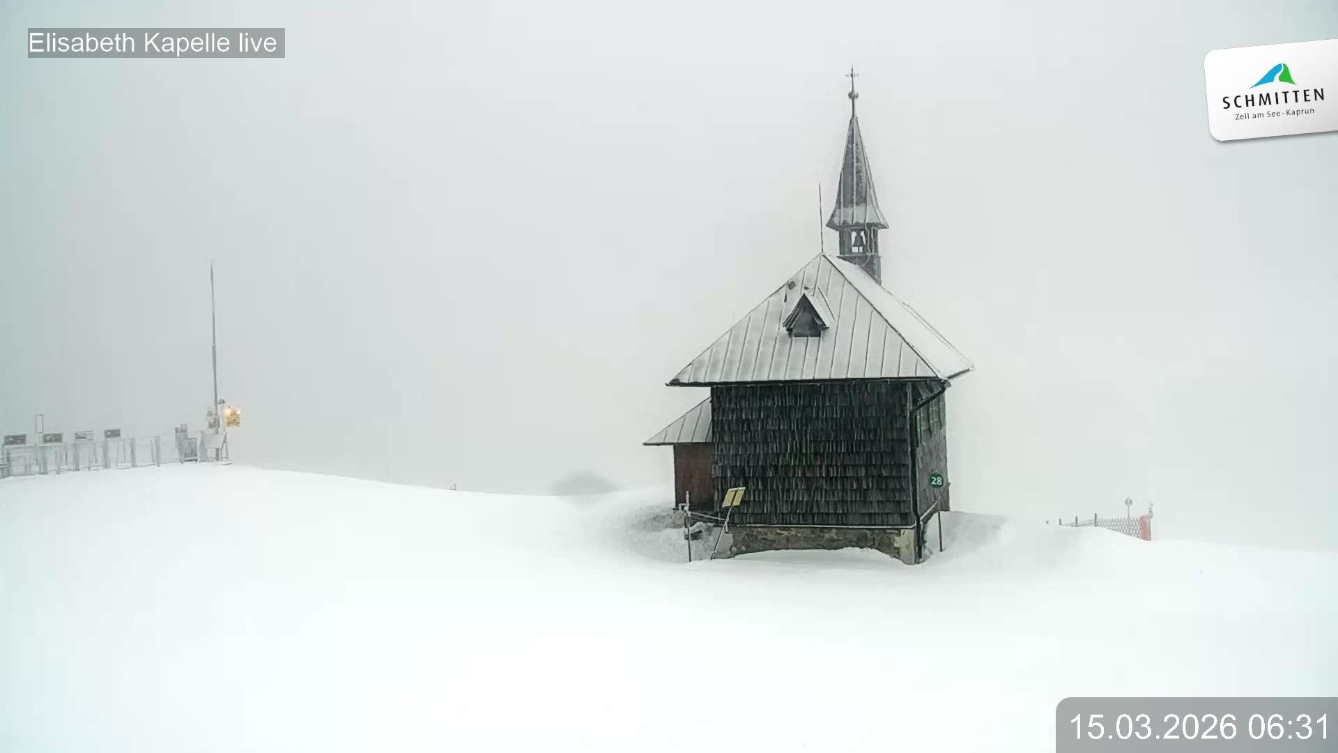 Archiv Foto Webcam Aussicht auf die Schmitten Kapelle