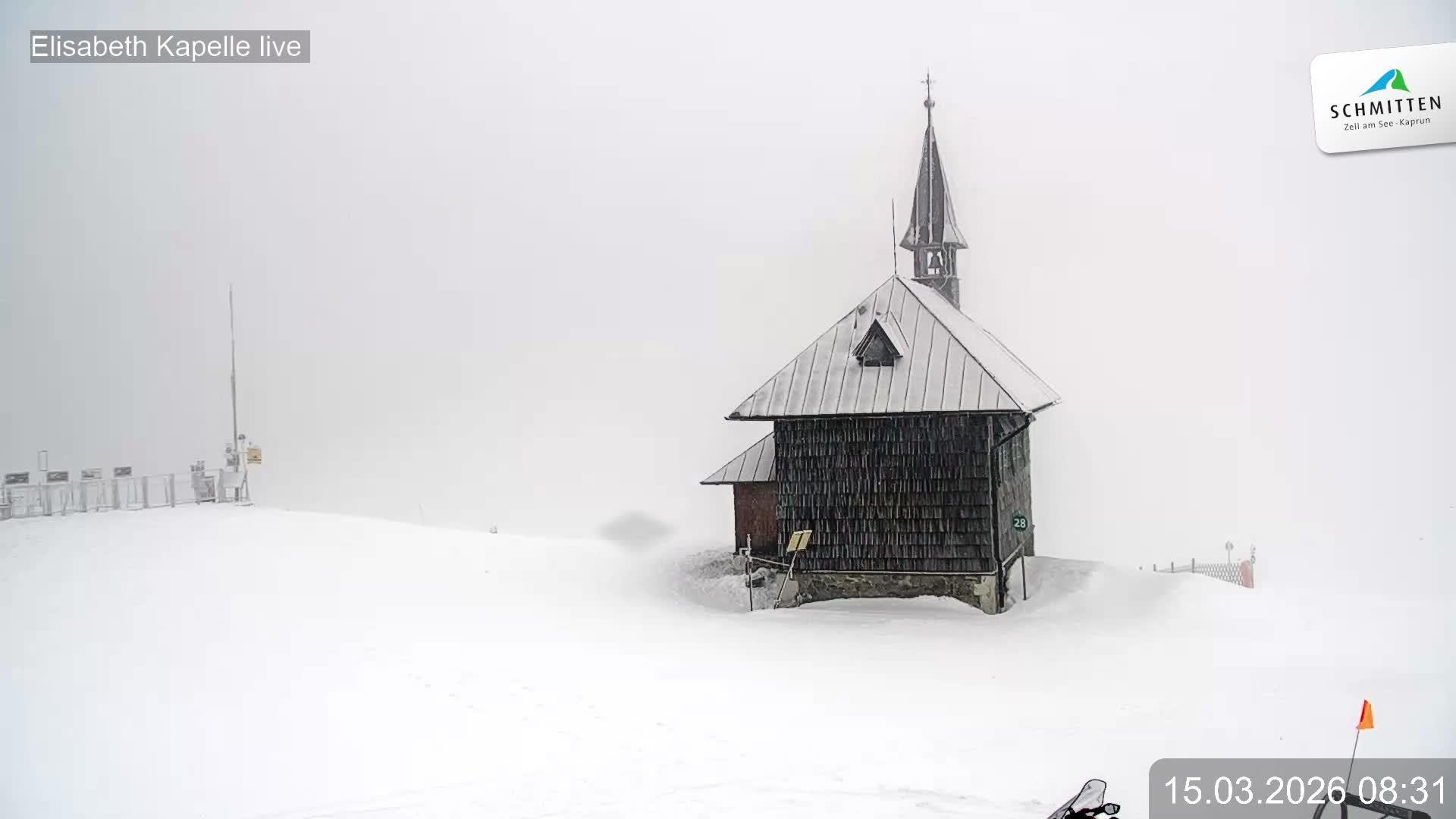Archiv Foto Webcam Aussicht auf die Schmitten Kapelle