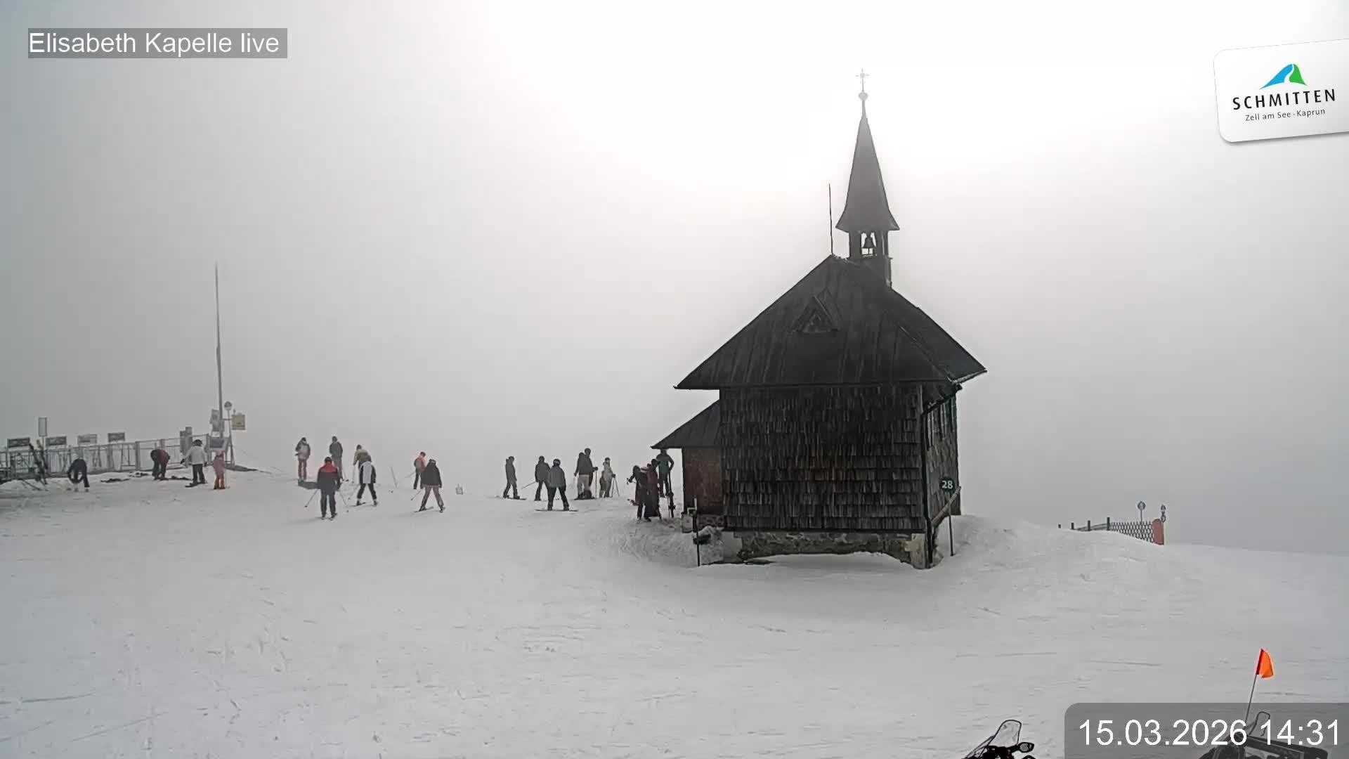 Archiv Foto Webcam Aussicht auf die Schmitten Kapelle