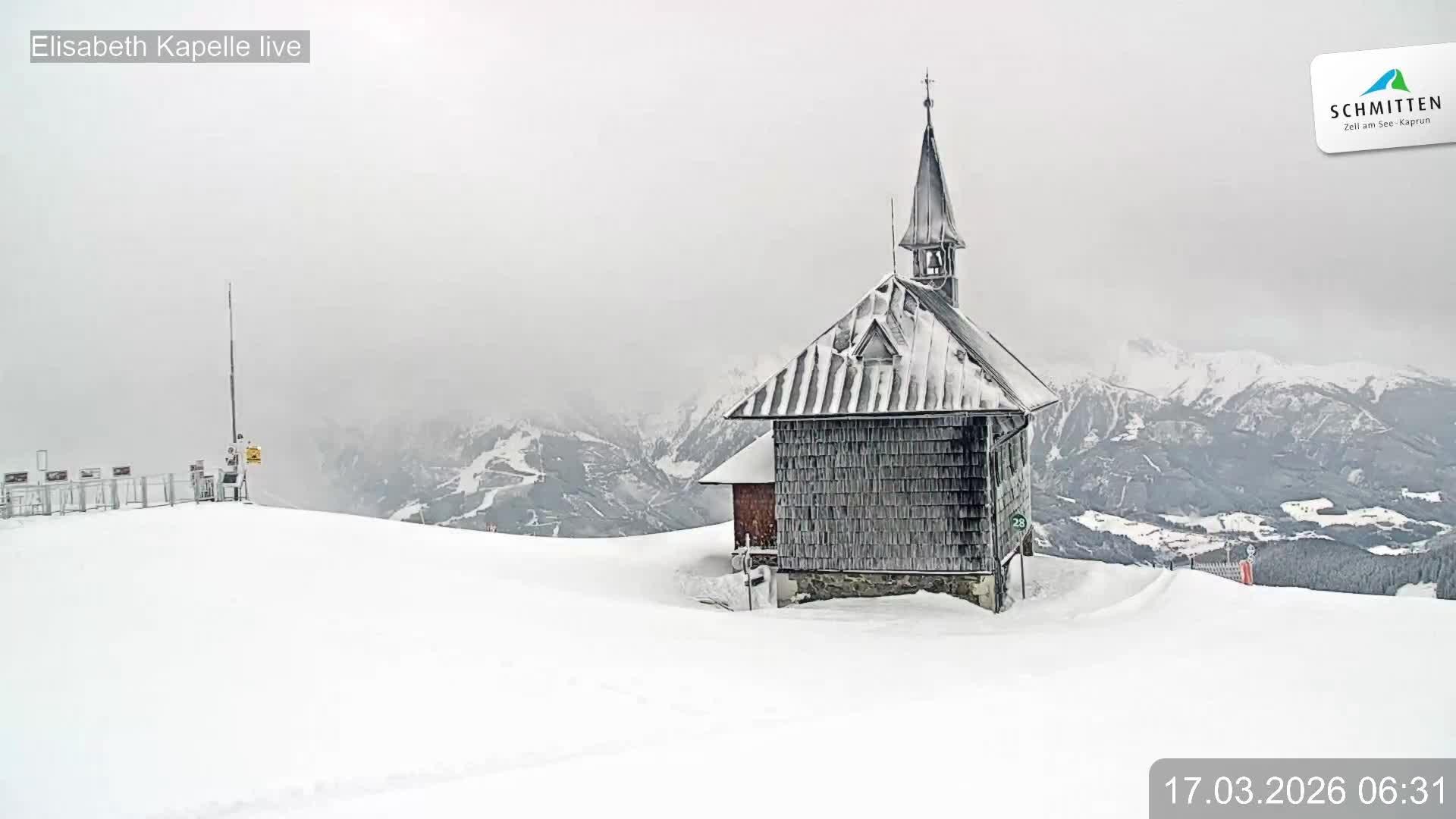 Archiv Foto Webcam Aussicht auf die Schmitten Kapelle