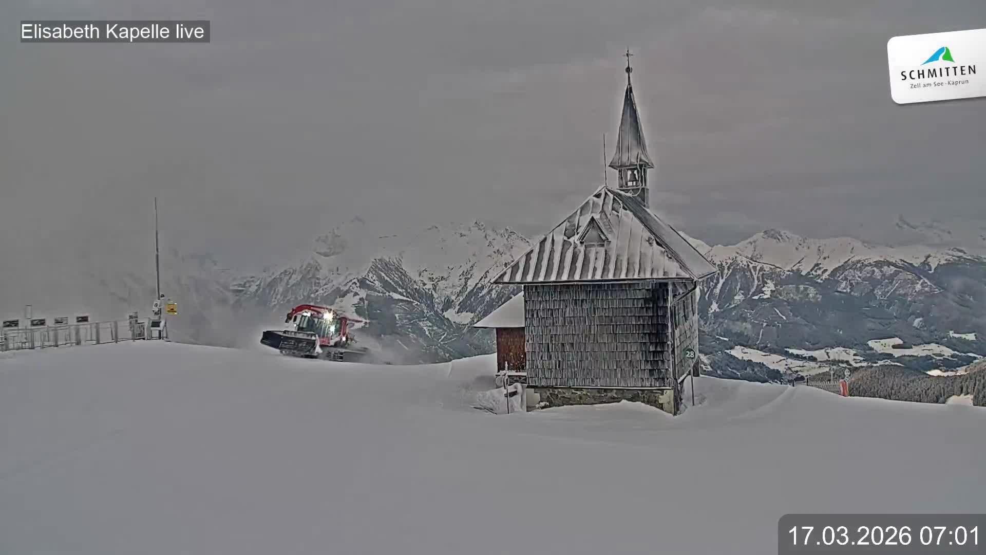 Archiv Foto Webcam Aussicht auf die Schmitten Kapelle
