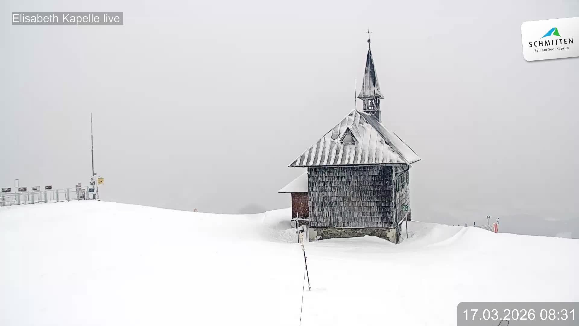 Archiv Foto Webcam Aussicht auf die Schmitten Kapelle