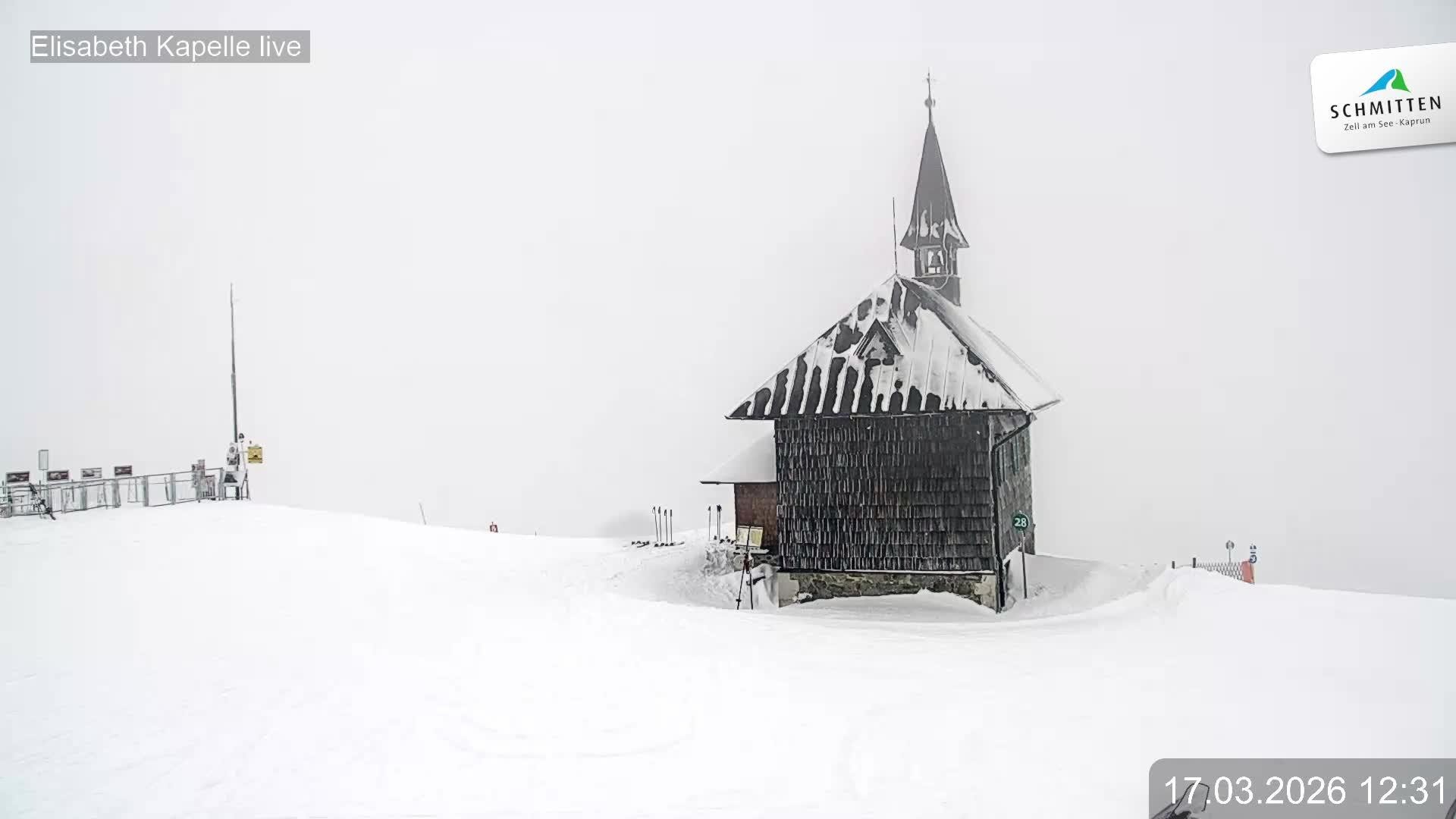 Archiv Foto Webcam Aussicht auf die Schmitten Kapelle