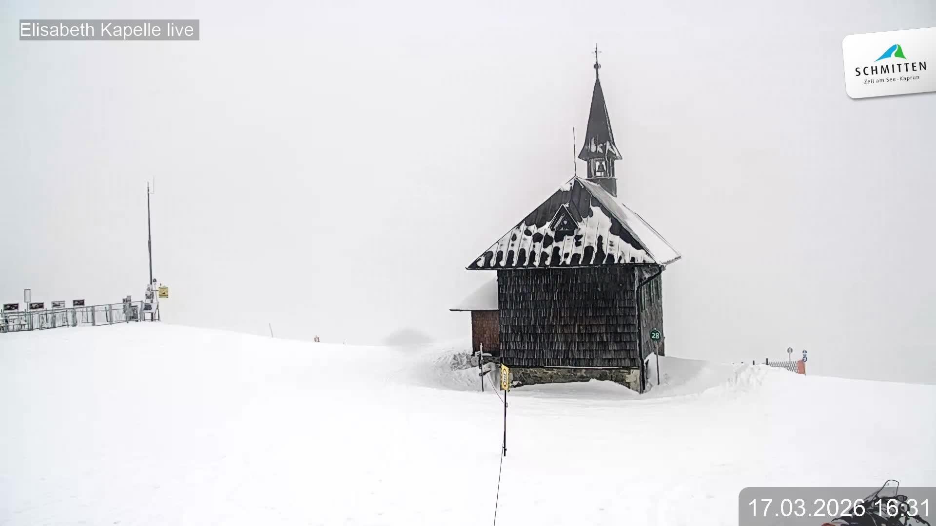 Archiv Foto Webcam Aussicht auf die Schmitten Kapelle