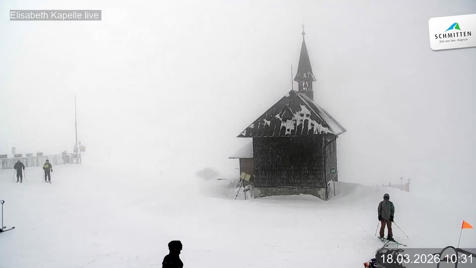 Archiv Foto Webcam Aussicht auf die Schmitten Kapelle