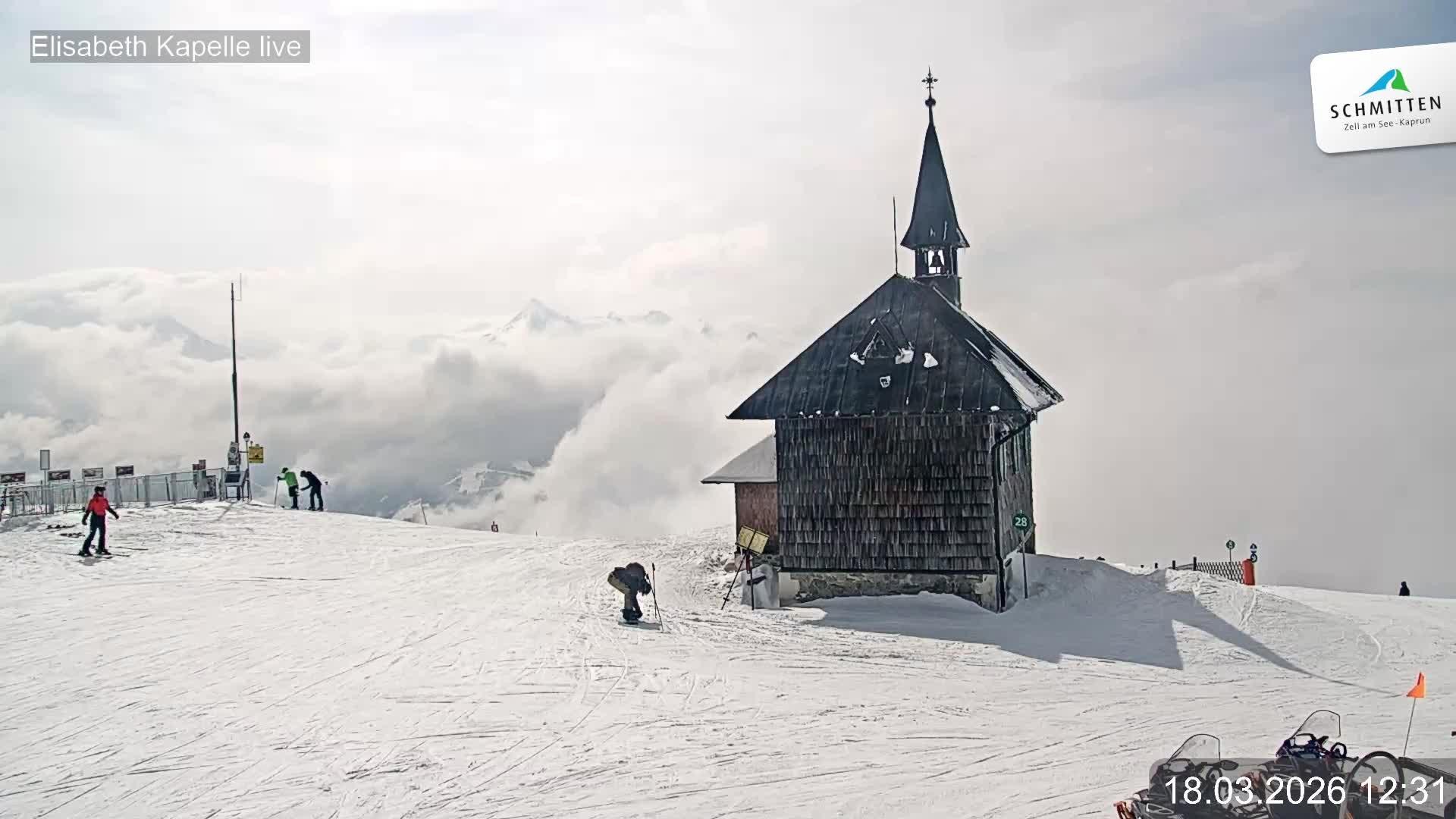 Archiv Foto Webcam Aussicht auf die Schmitten Kapelle