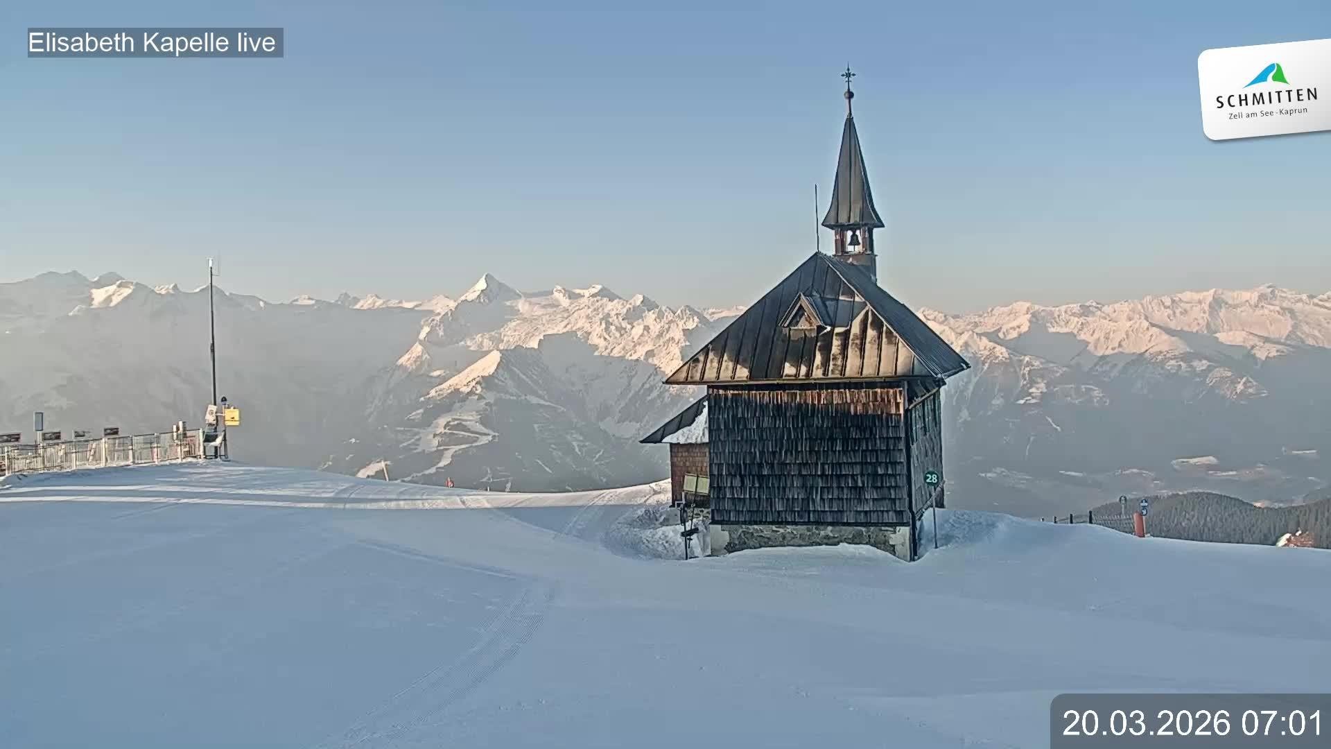 Archiv Foto Webcam Aussicht auf die Schmitten Kapelle
