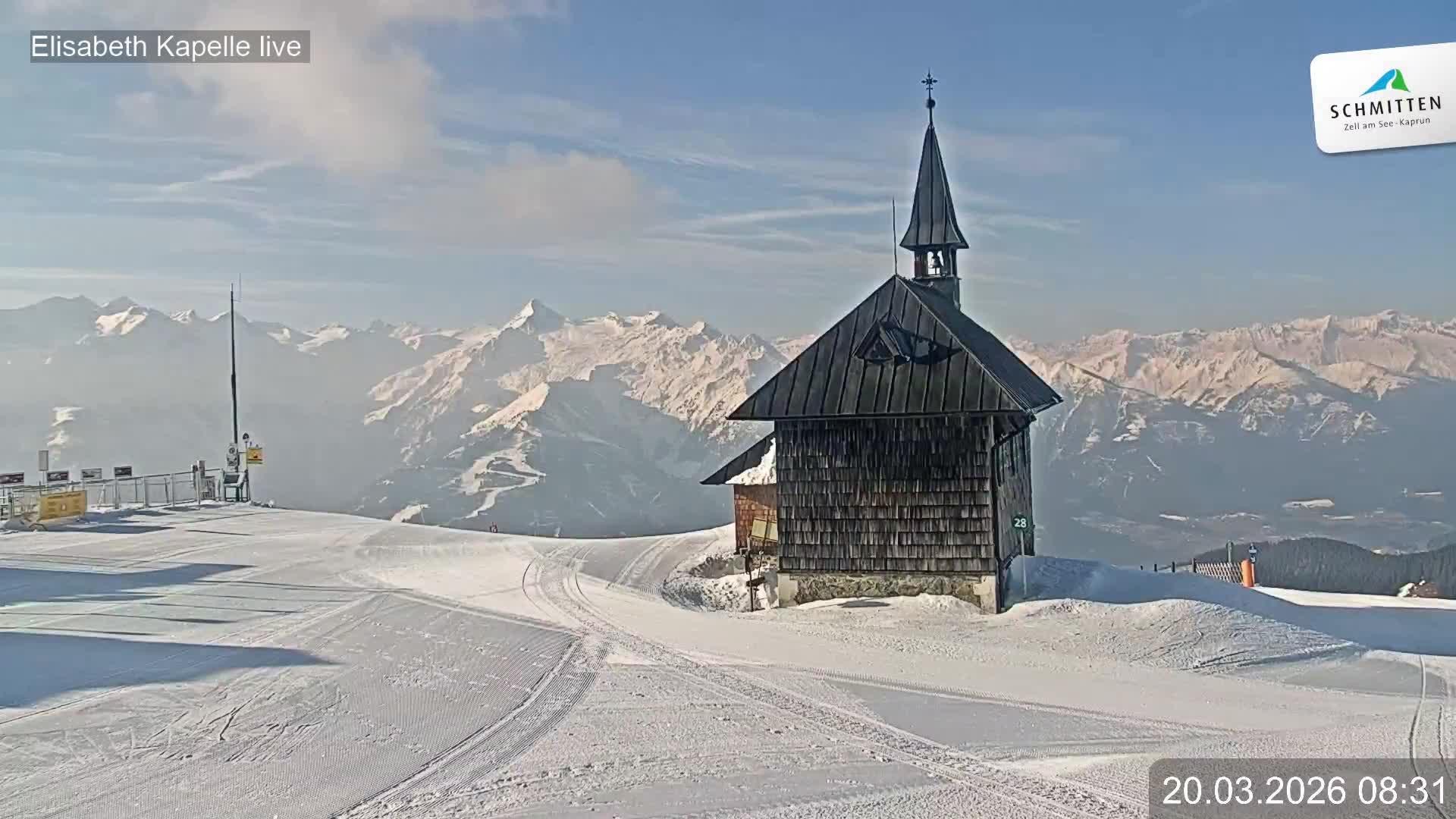 Archiv Foto Webcam Aussicht auf die Schmitten Kapelle