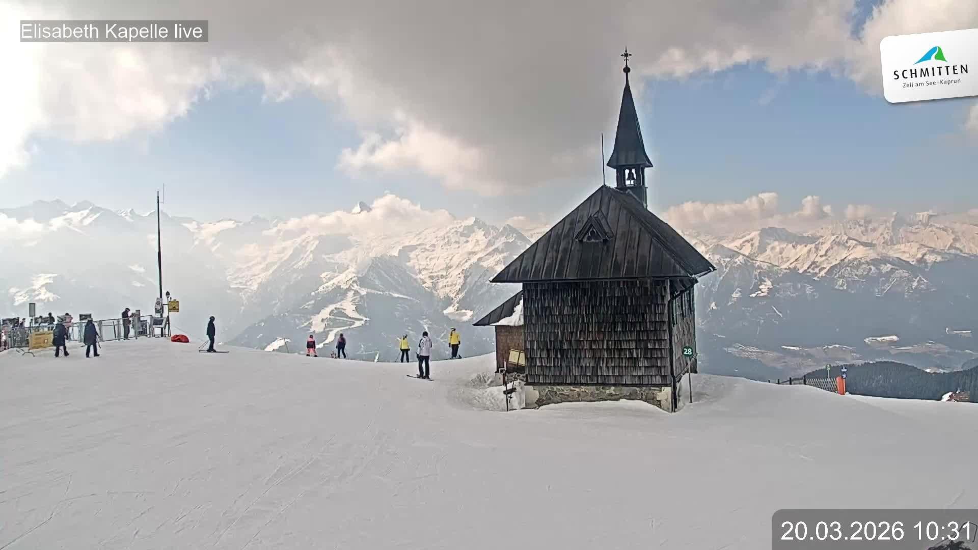 Archiv Foto Webcam Aussicht auf die Schmitten Kapelle