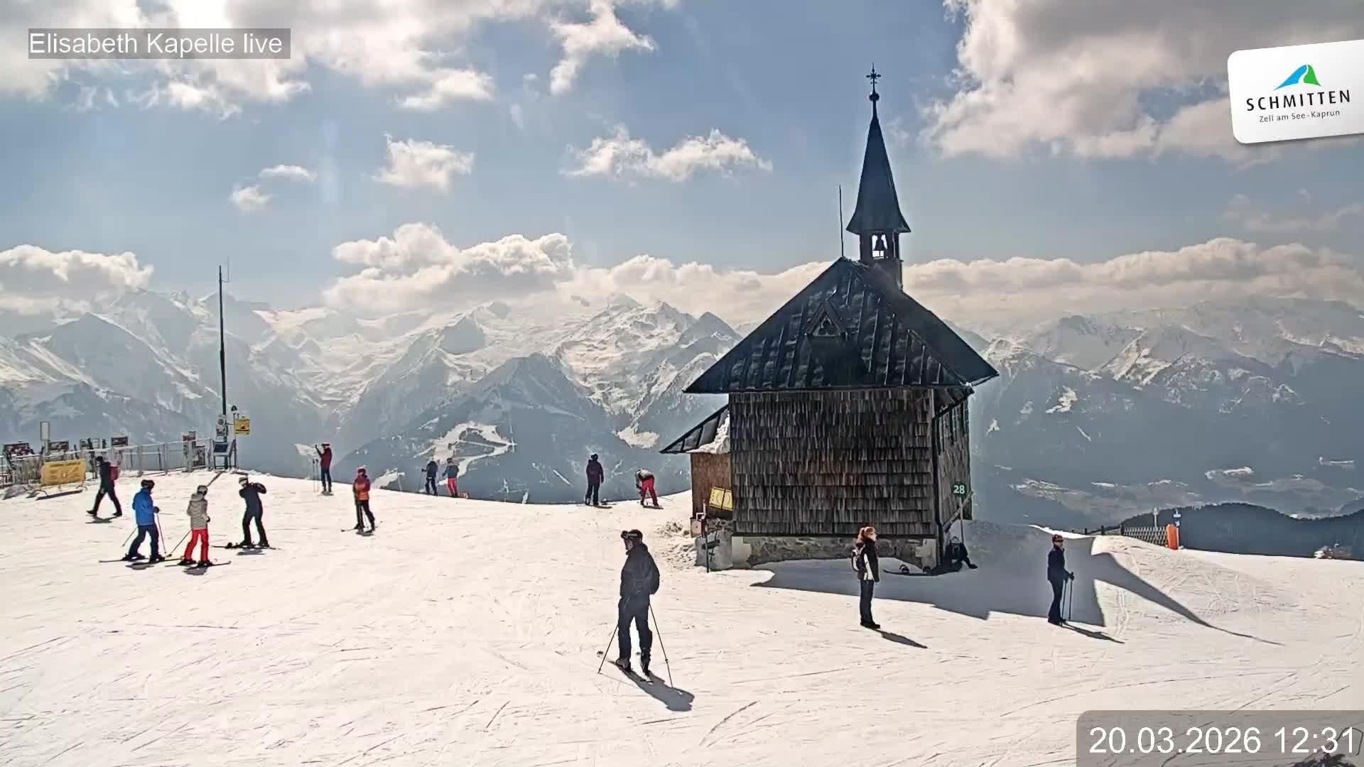 Archiv Foto Webcam Aussicht auf die Schmitten Kapelle