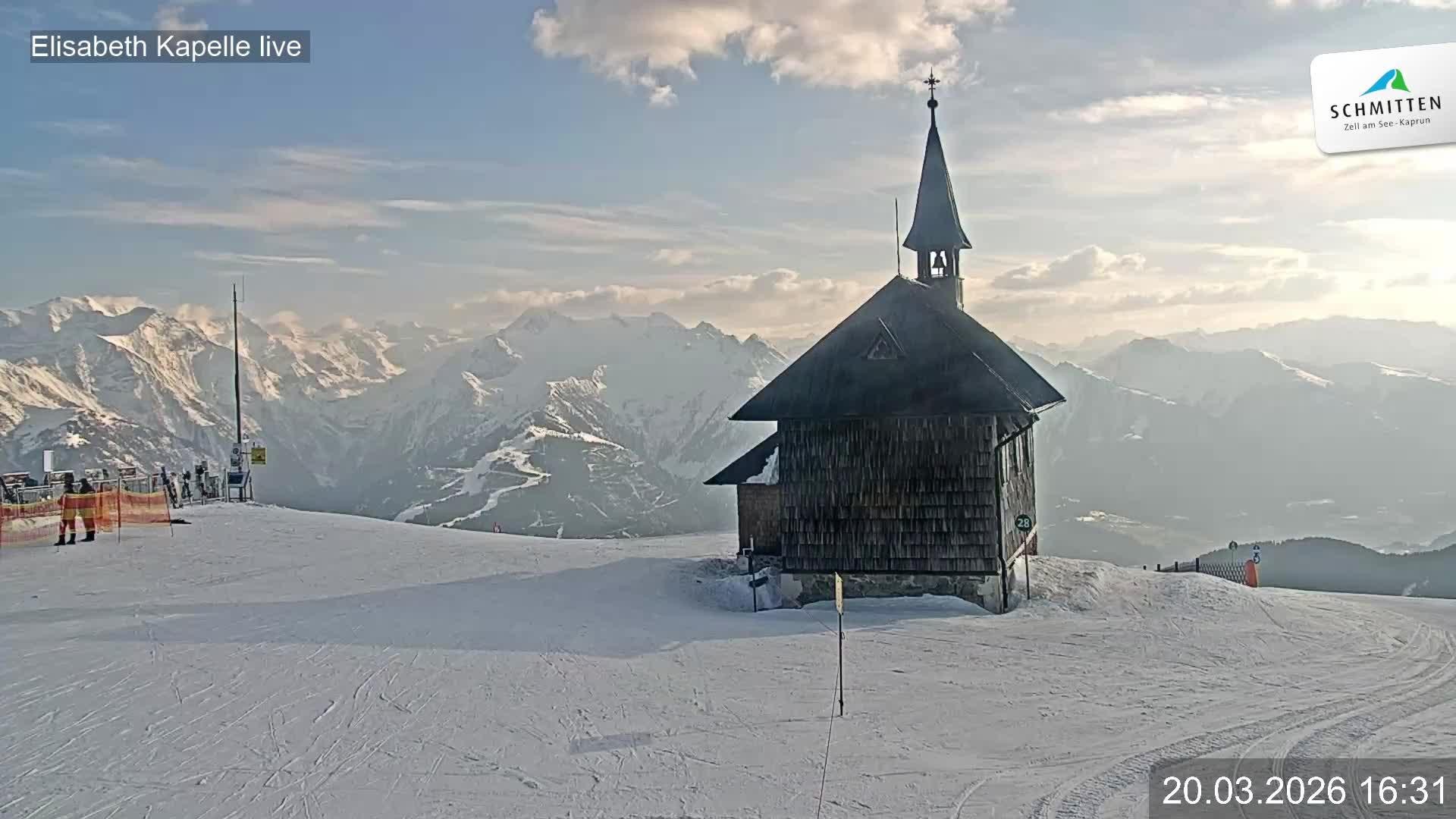 Archiv Foto Webcam Aussicht auf die Schmitten Kapelle