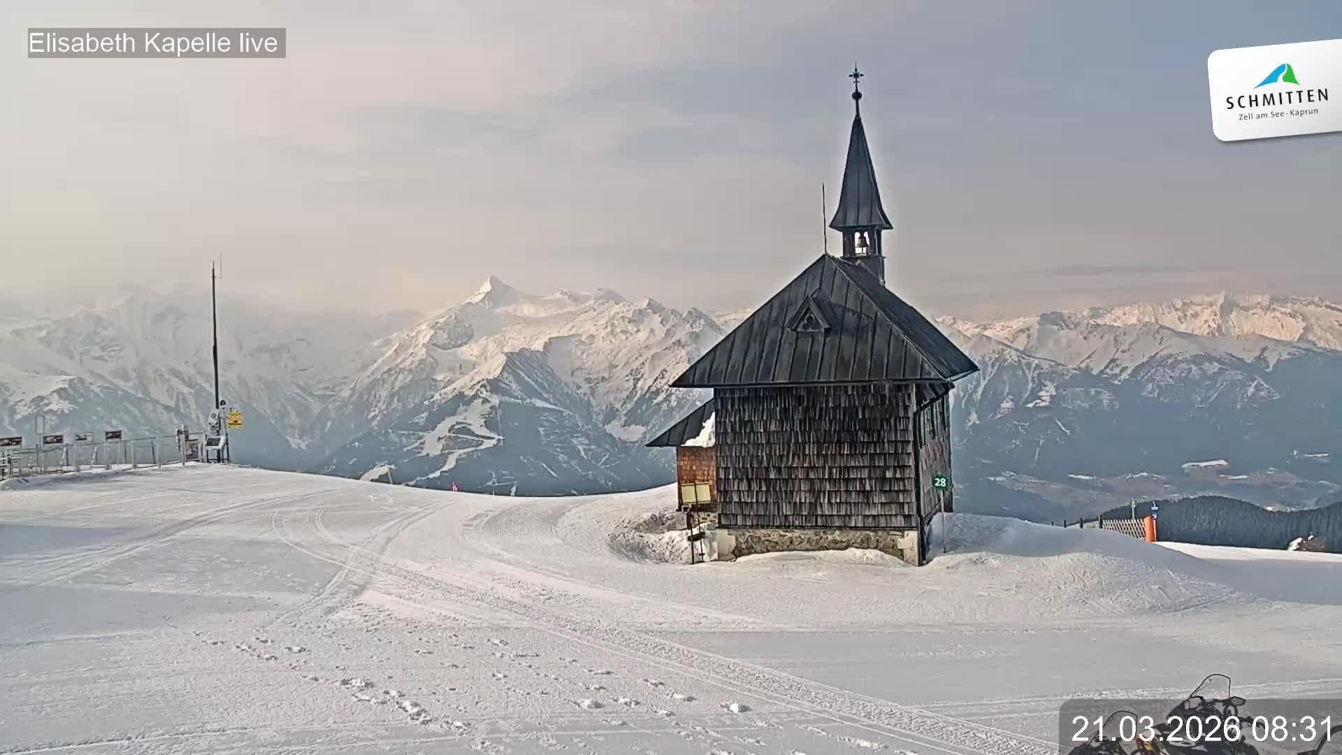 Archiv Foto Webcam Aussicht auf die Schmitten Kapelle
