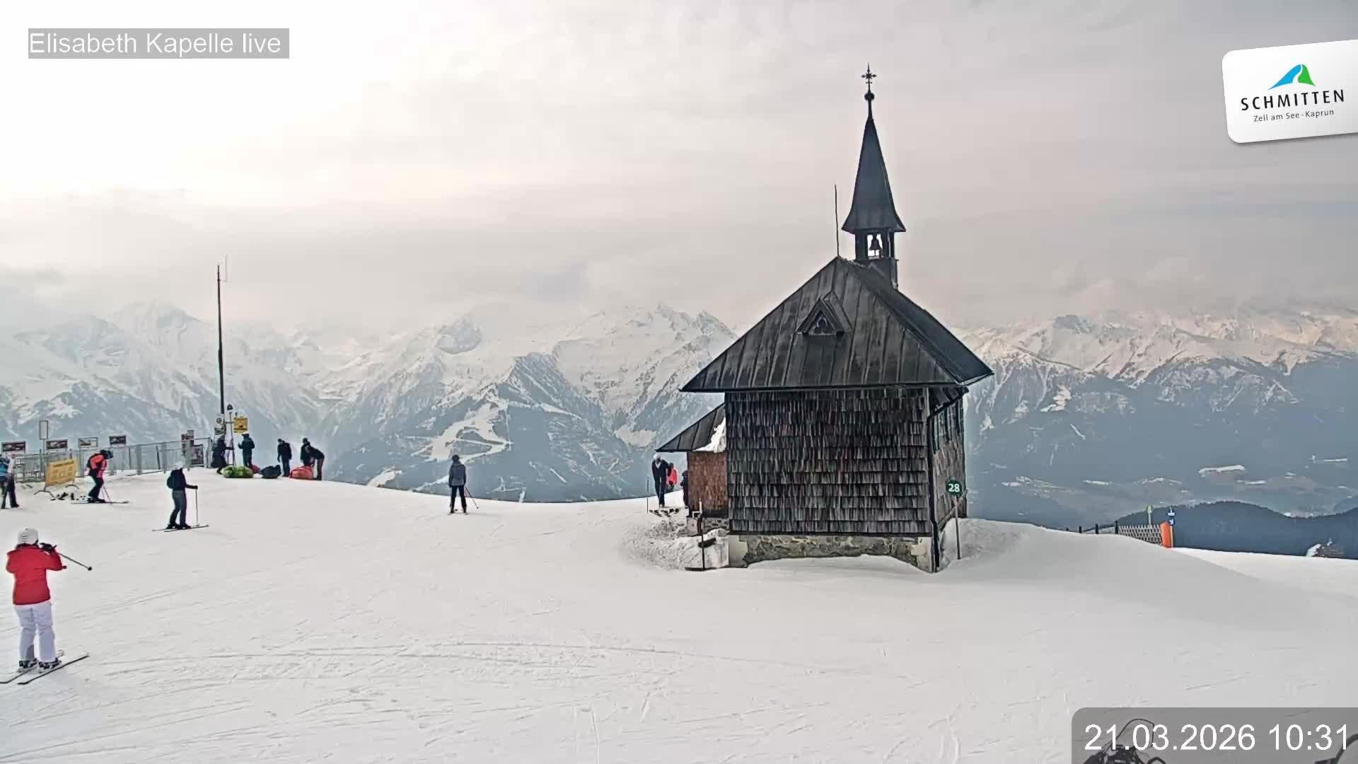 Archiv Foto Webcam Aussicht auf die Schmitten Kapelle