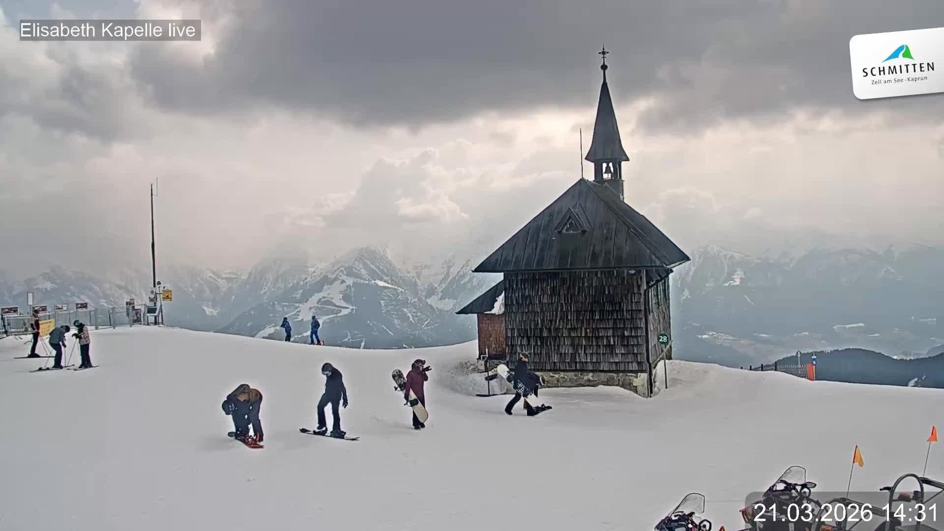 Archiv Foto Webcam Aussicht auf die Schmitten Kapelle