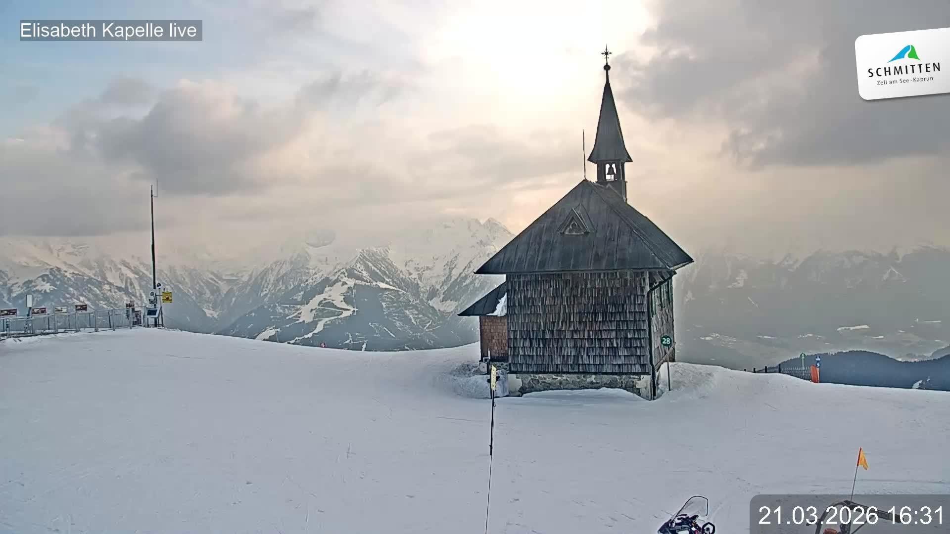 Archiv Foto Webcam Aussicht auf die Schmitten Kapelle
