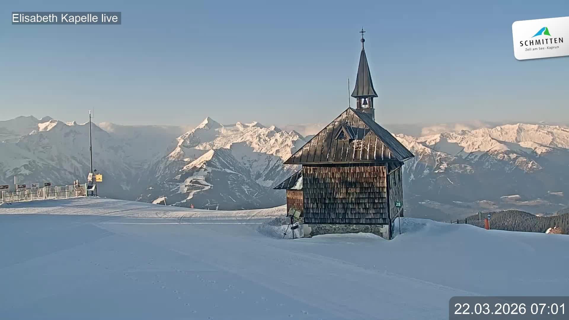 Archiv Foto Webcam Aussicht auf die Schmitten Kapelle