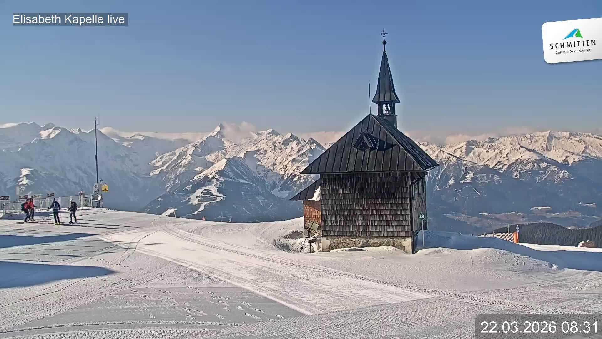 Archiv Foto Webcam Aussicht auf die Schmitten Kapelle