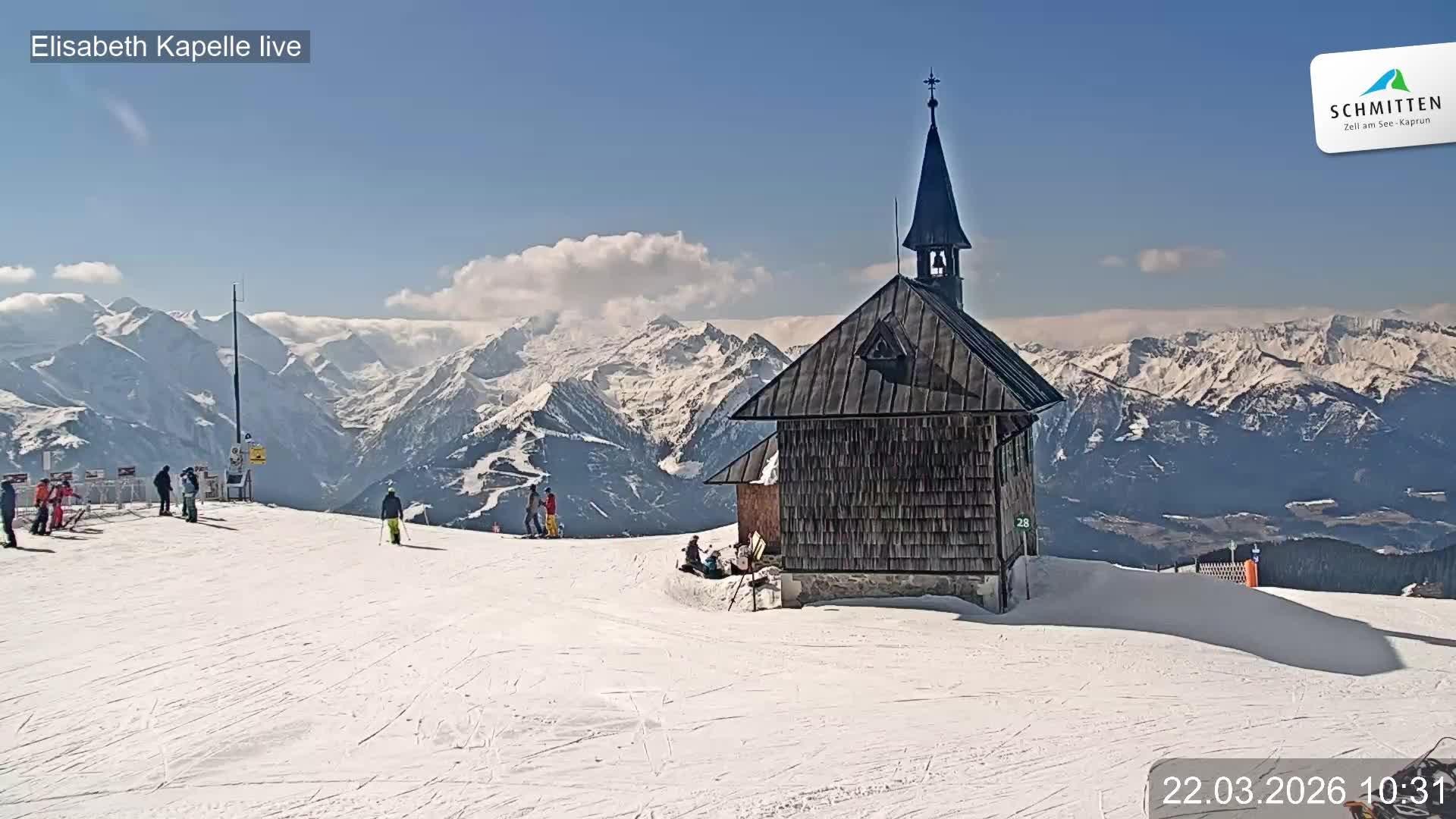 Archiv Foto Webcam Aussicht auf die Schmitten Kapelle
