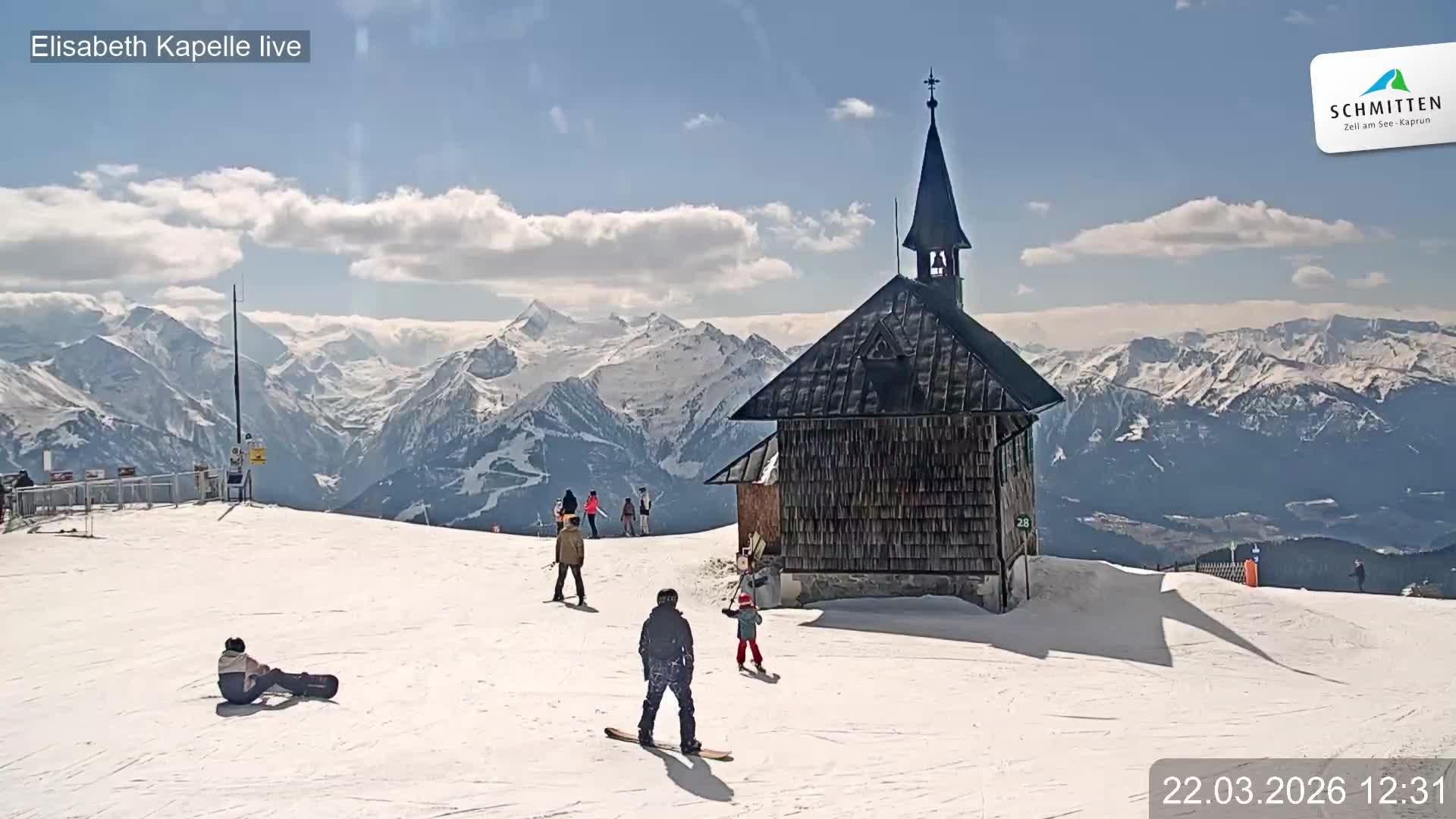 Archiv Foto Webcam Aussicht auf die Schmitten Kapelle