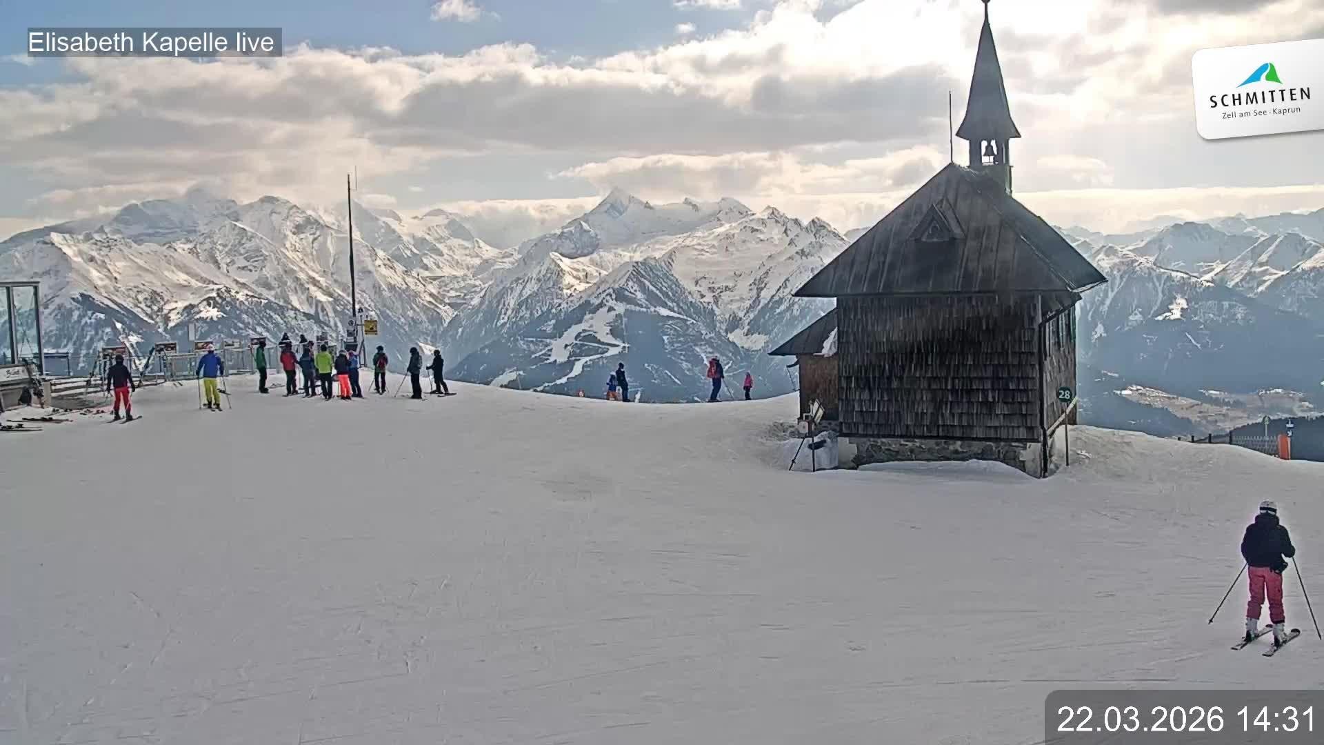 Archiv Foto Webcam Aussicht auf die Schmitten Kapelle