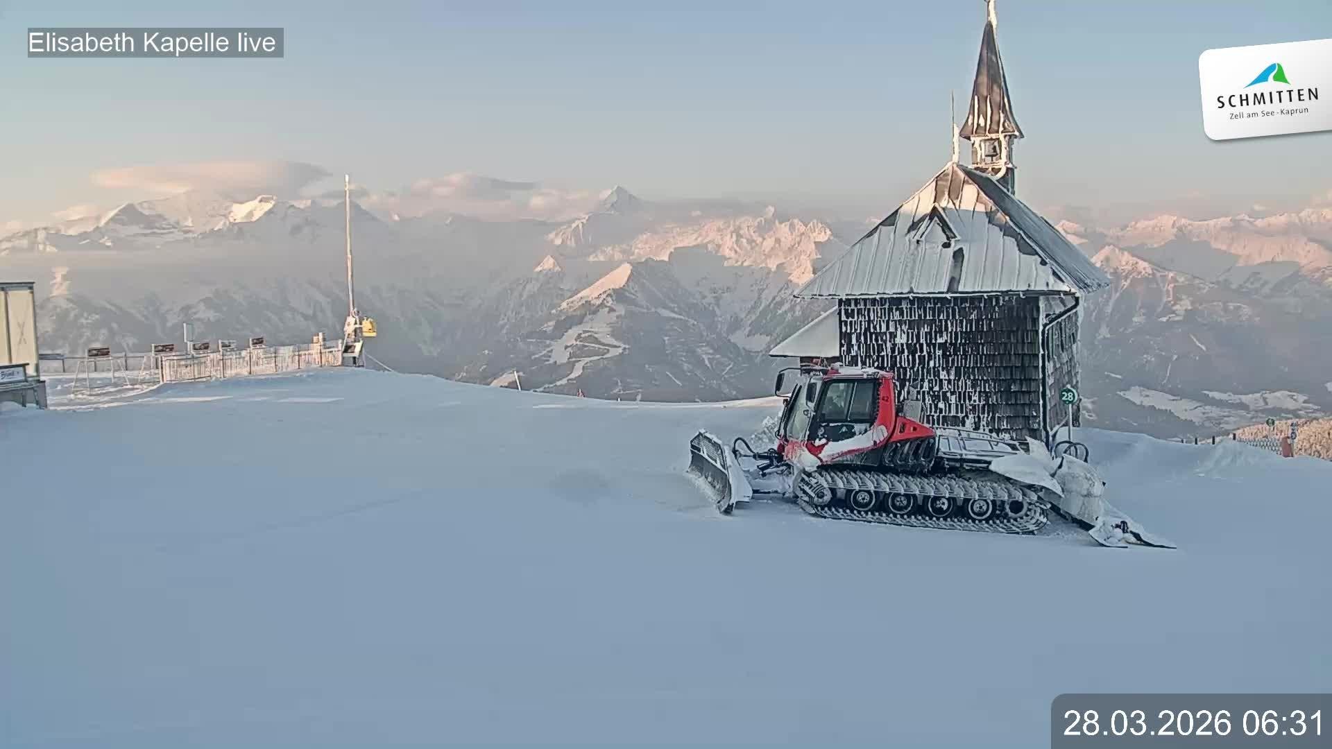 Archiv Foto Webcam Aussicht auf die Schmitten Kapelle