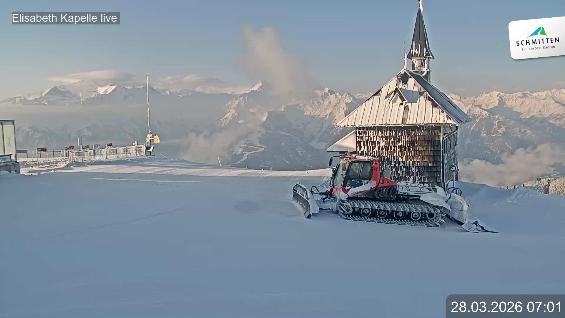 Archiv Foto Webcam Aussicht auf die Schmitten Kapelle
