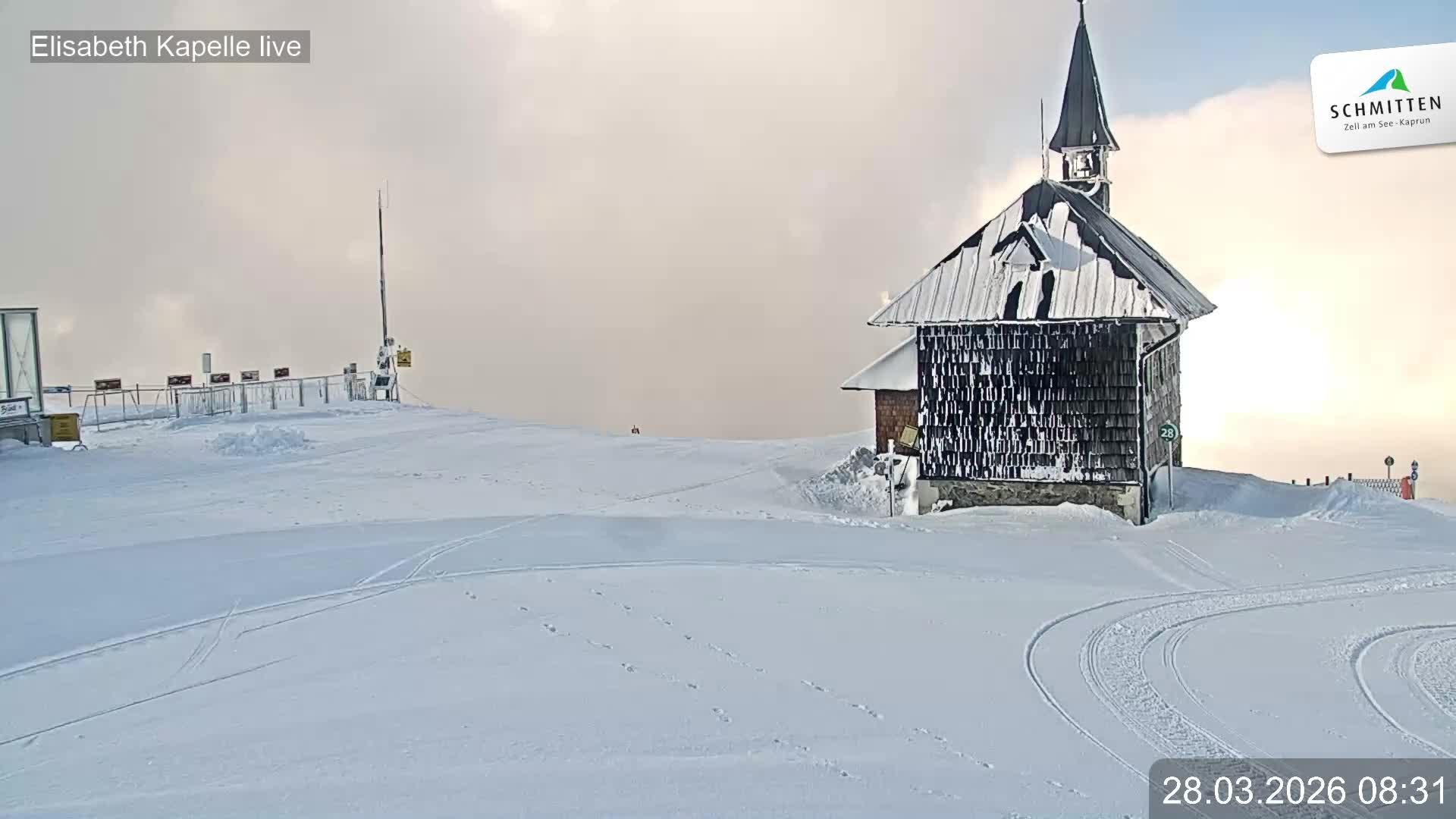 Archiv Foto Webcam Aussicht auf die Schmitten Kapelle