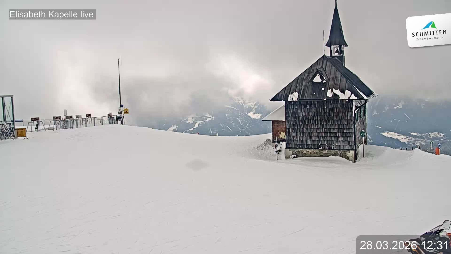 Archiv Foto Webcam Aussicht auf die Schmitten Kapelle