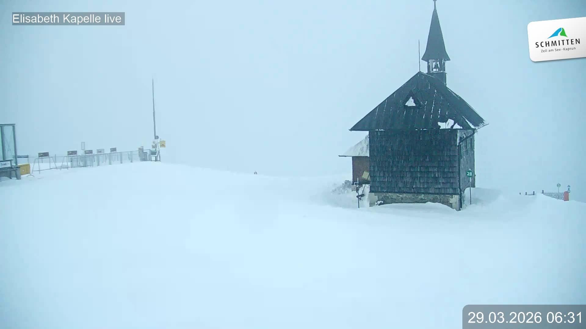 Archived image Webcam View Chapel Schmitten
