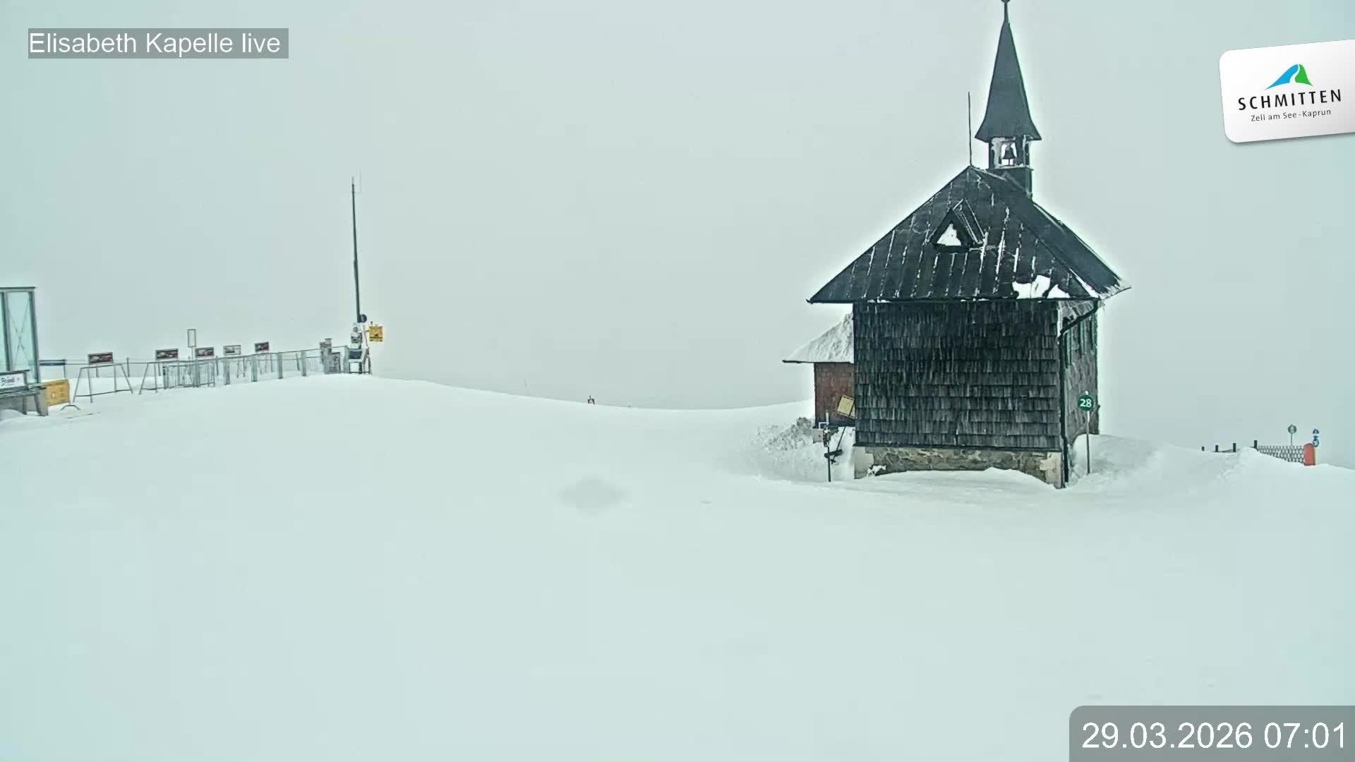 Archived image Webcam View Chapel Schmitten