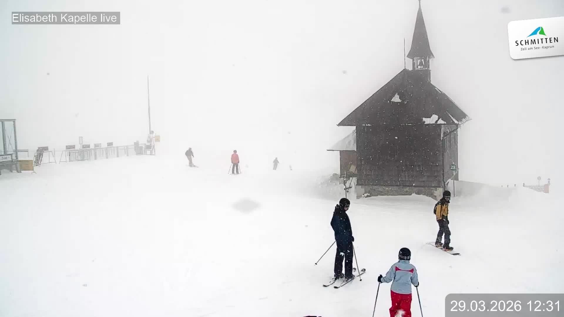 Archived image Webcam View Chapel Schmitten