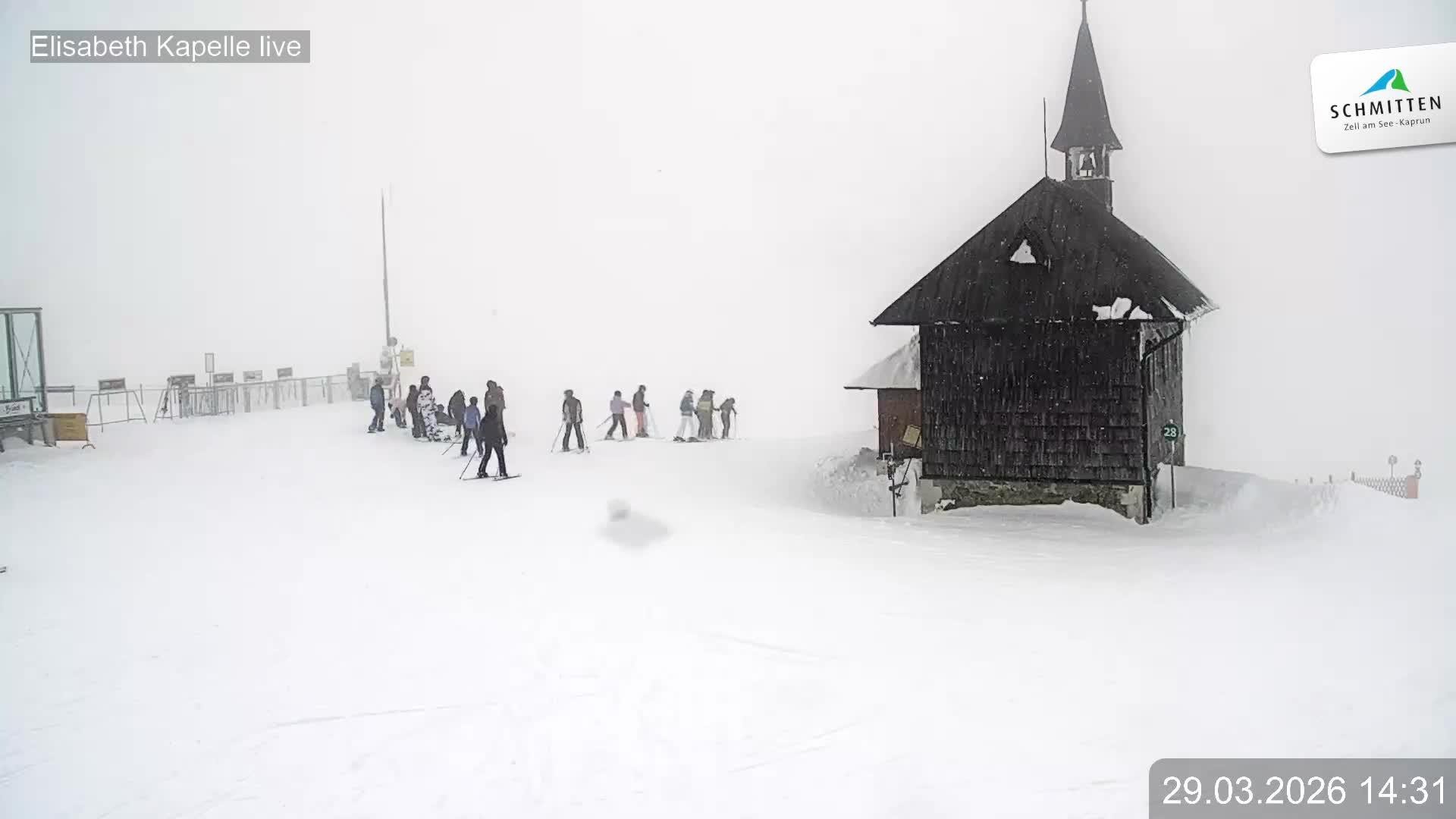 Archived image Webcam View Chapel Schmitten