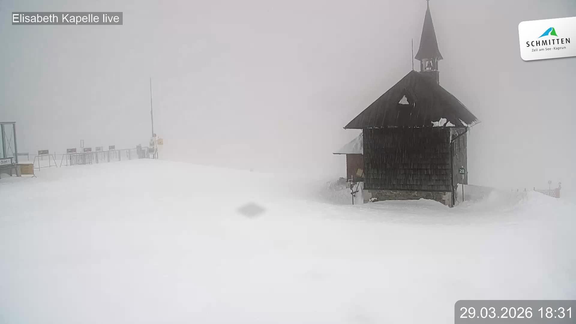 Archived image Webcam View Chapel Schmitten